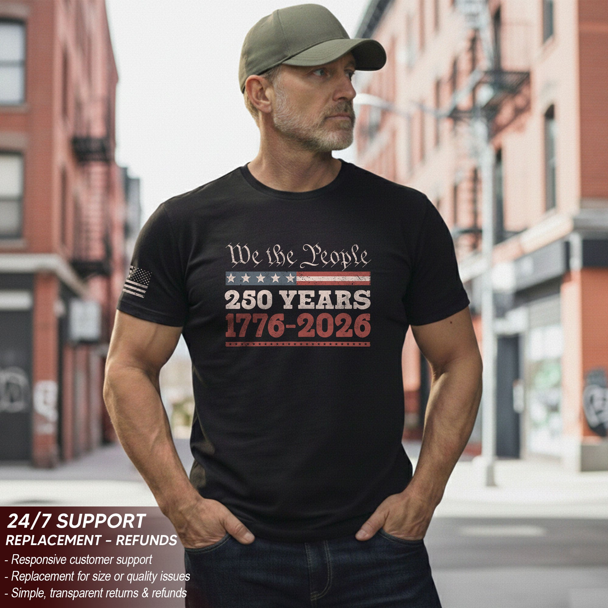 We The People 250 Years Independence Shirt – Patriotic USA 1776–2026 Tee
