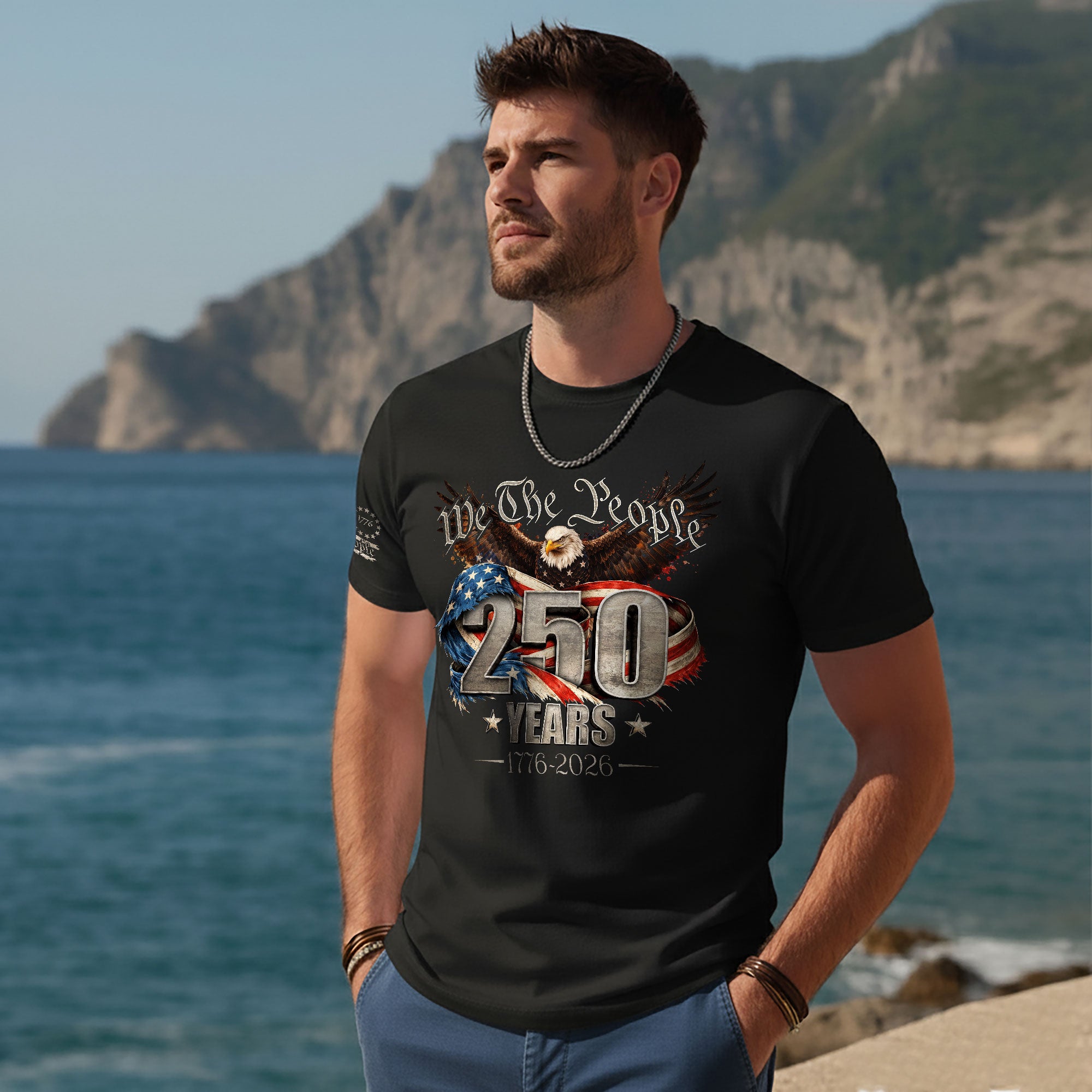 USA 250th Anniversary Shirt 1776-2026 We The People Eagle Patriotic America