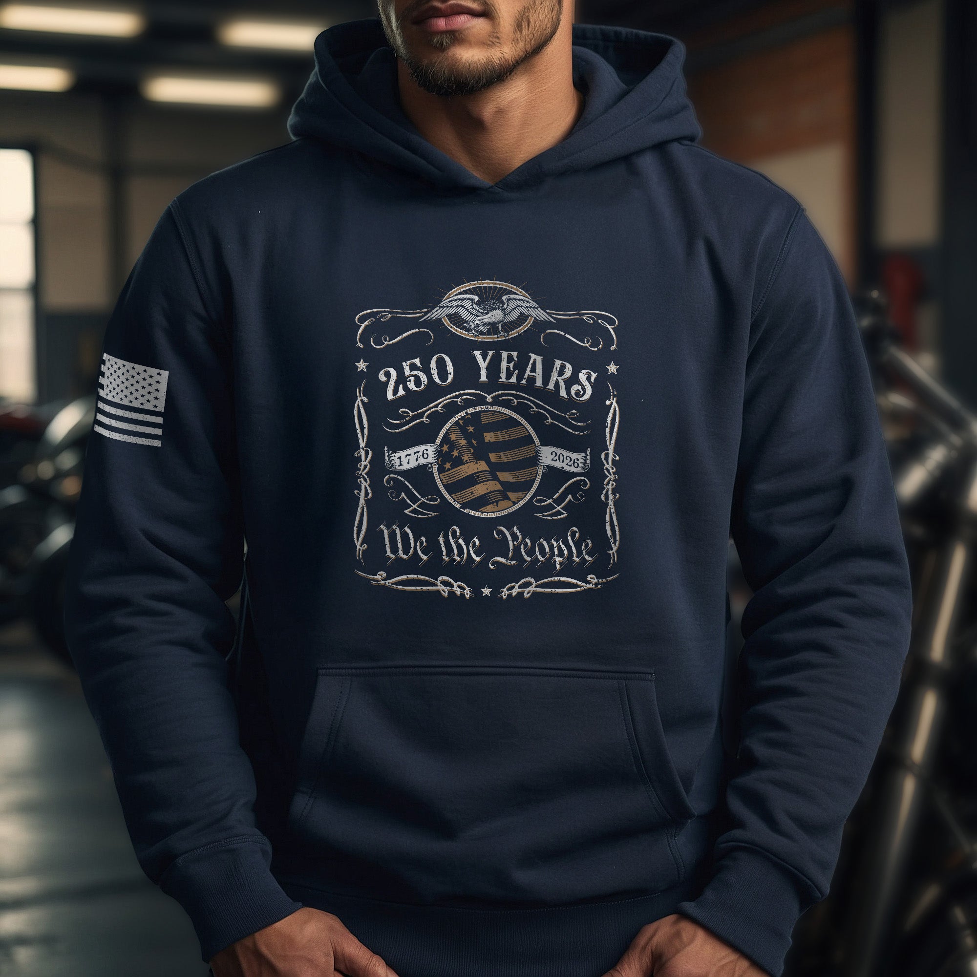 USA 250th Anniversary Semiquincentennial 250 Years Hoodie 1776-2026 We The People Patriotic Heritage