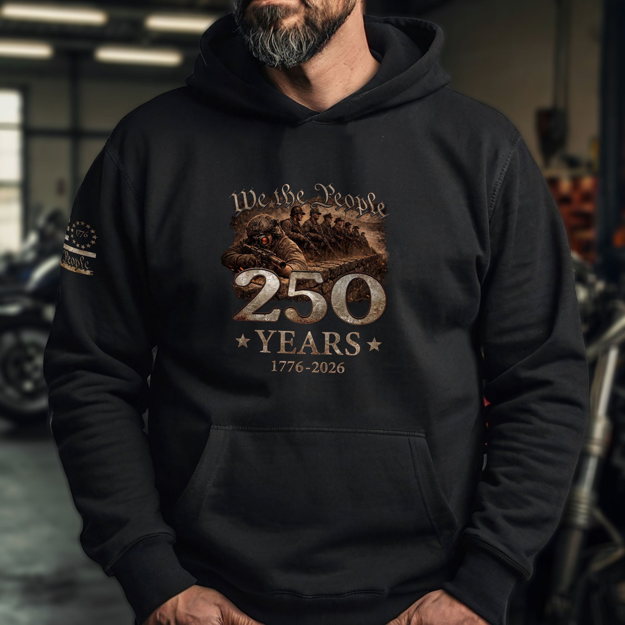 America 250 Years Anniversary Hoodie 1776–2026, Vintage American Freedom Heritage Design