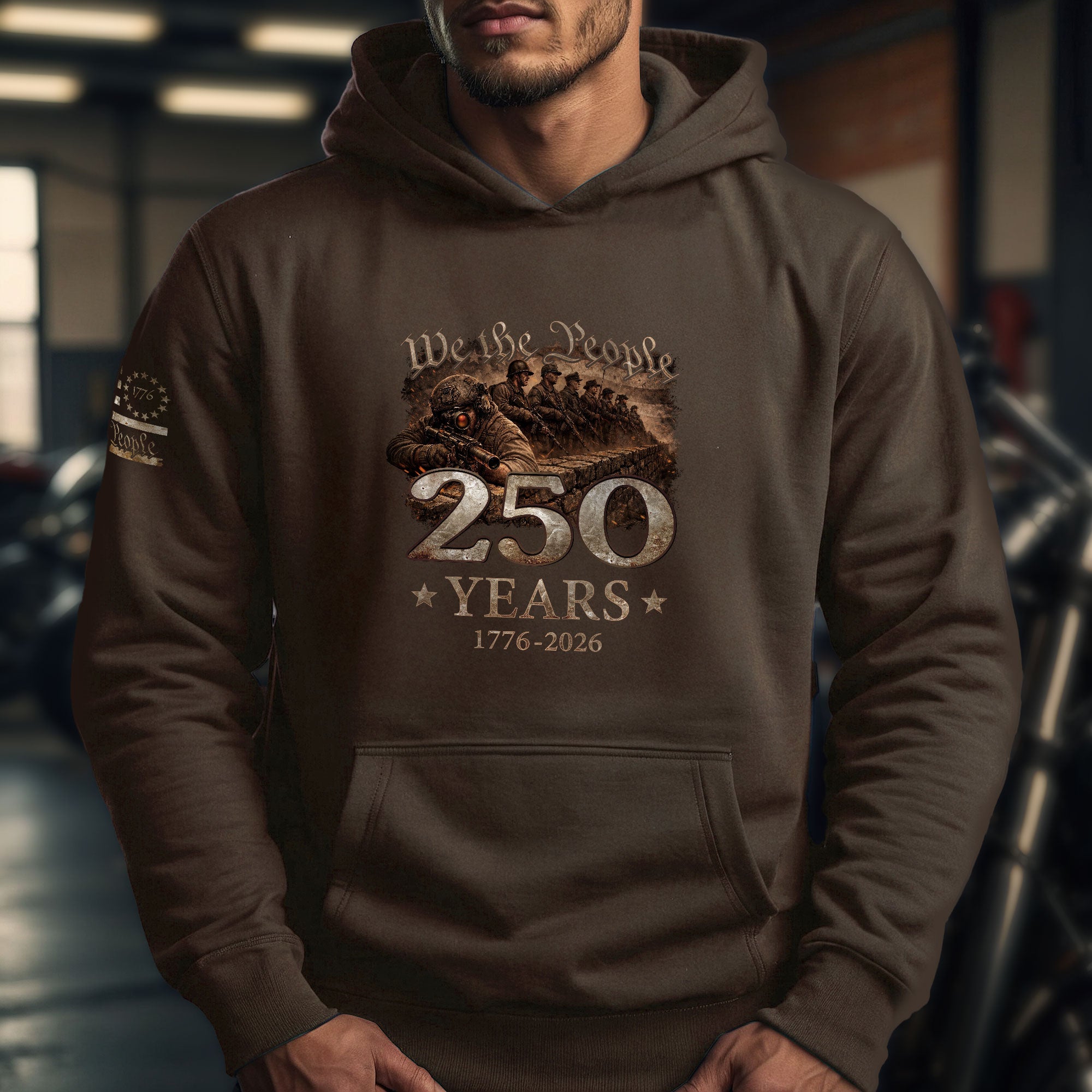 America 250 Years Anniversary Hoodie 1776–2026, Vintage American Freedom Heritage Design
