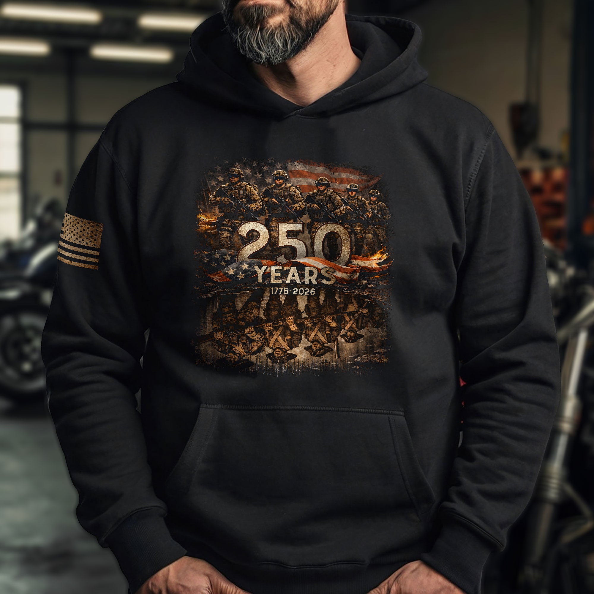 USA 250 Years Anniversary Hoodie 1776–2026, Vintage American Heritage Celebration Hoodie for Men and Women