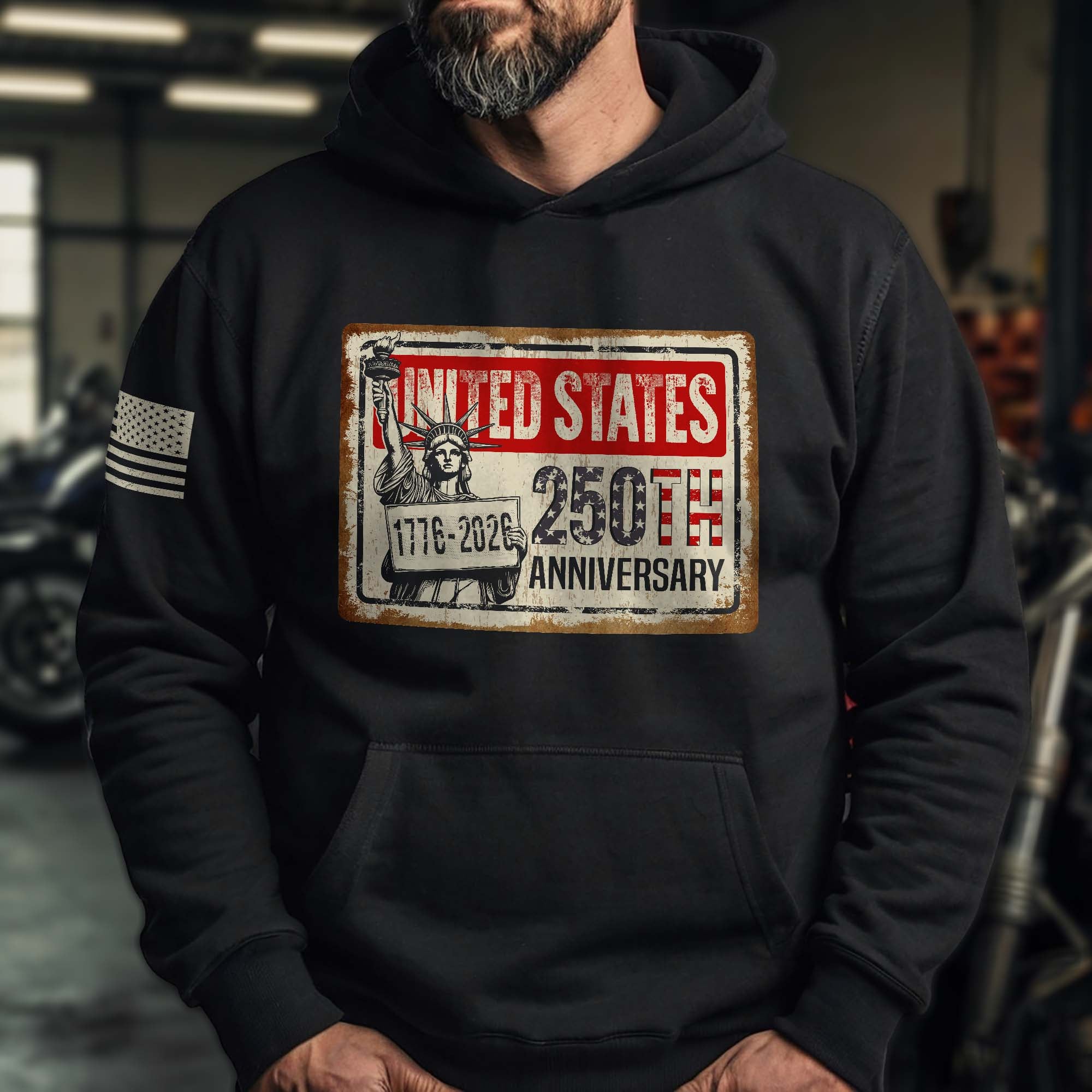 USA 250th Anniversary Hoodie 1776–2026, Timeless American Heritage Freedom Hoodie