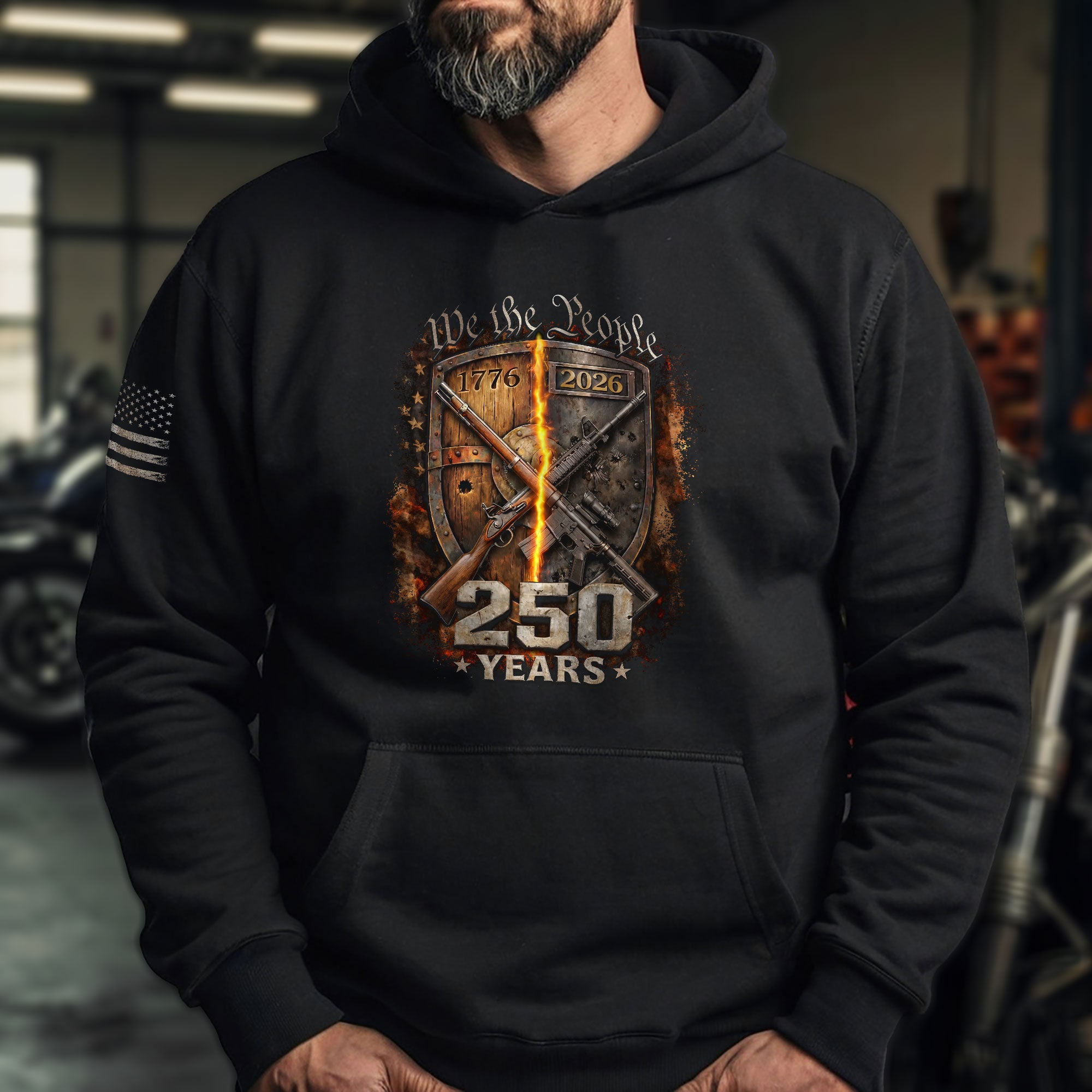 USA 1776–2026 250th Anniversary Hoodie, Patriotic American Legacy Celebration Hoodie