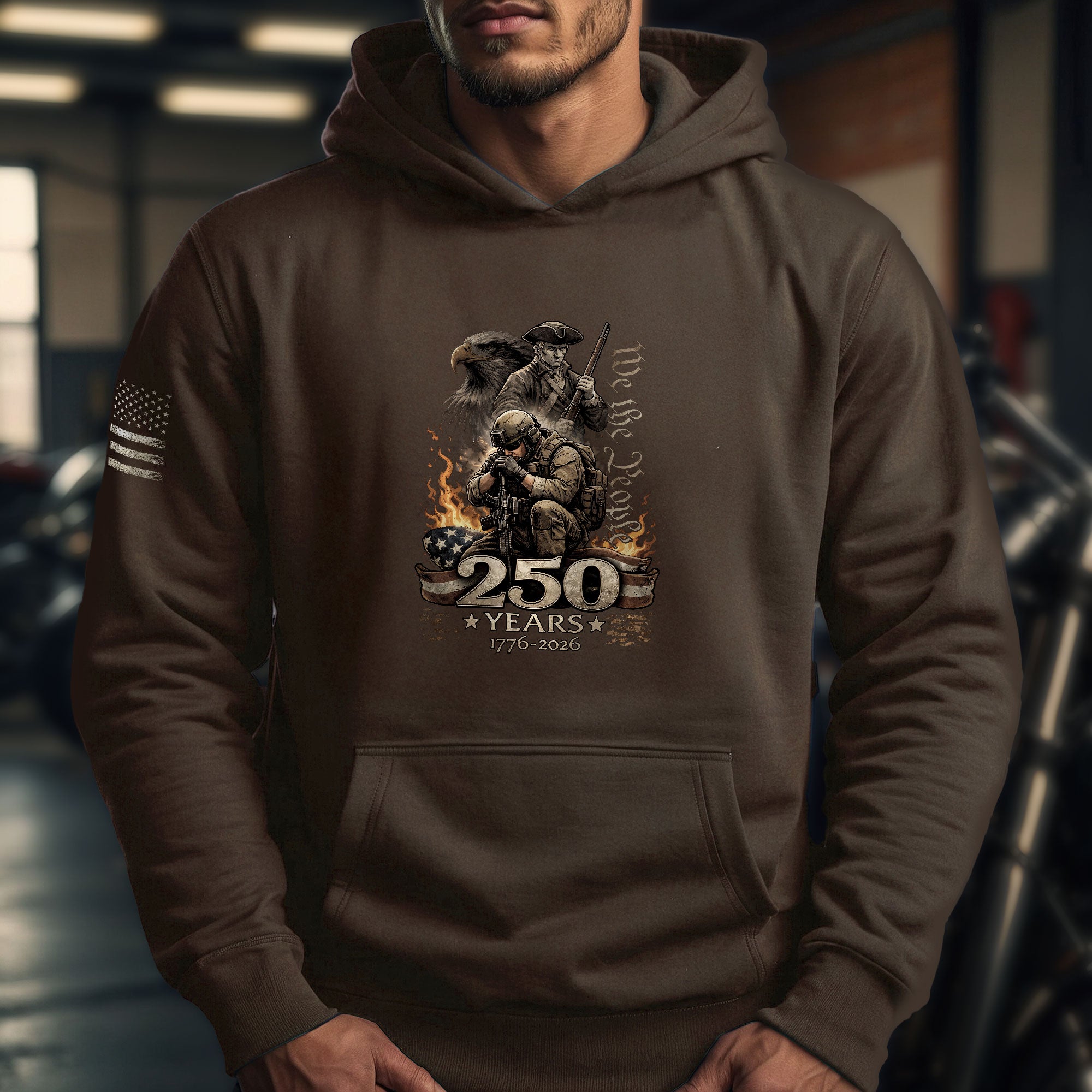 USA 1776–2026 250th Anniversary Hoodie, Timeless American Heritage Celebration Apparel