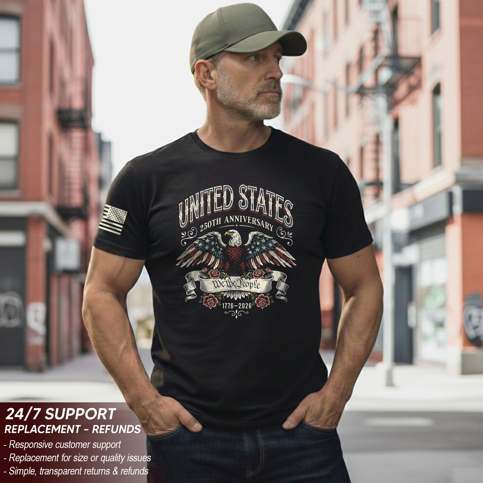 USA Independence 250th Anniversary Shirt 1776–2026 Patriotic Torch of Freedom