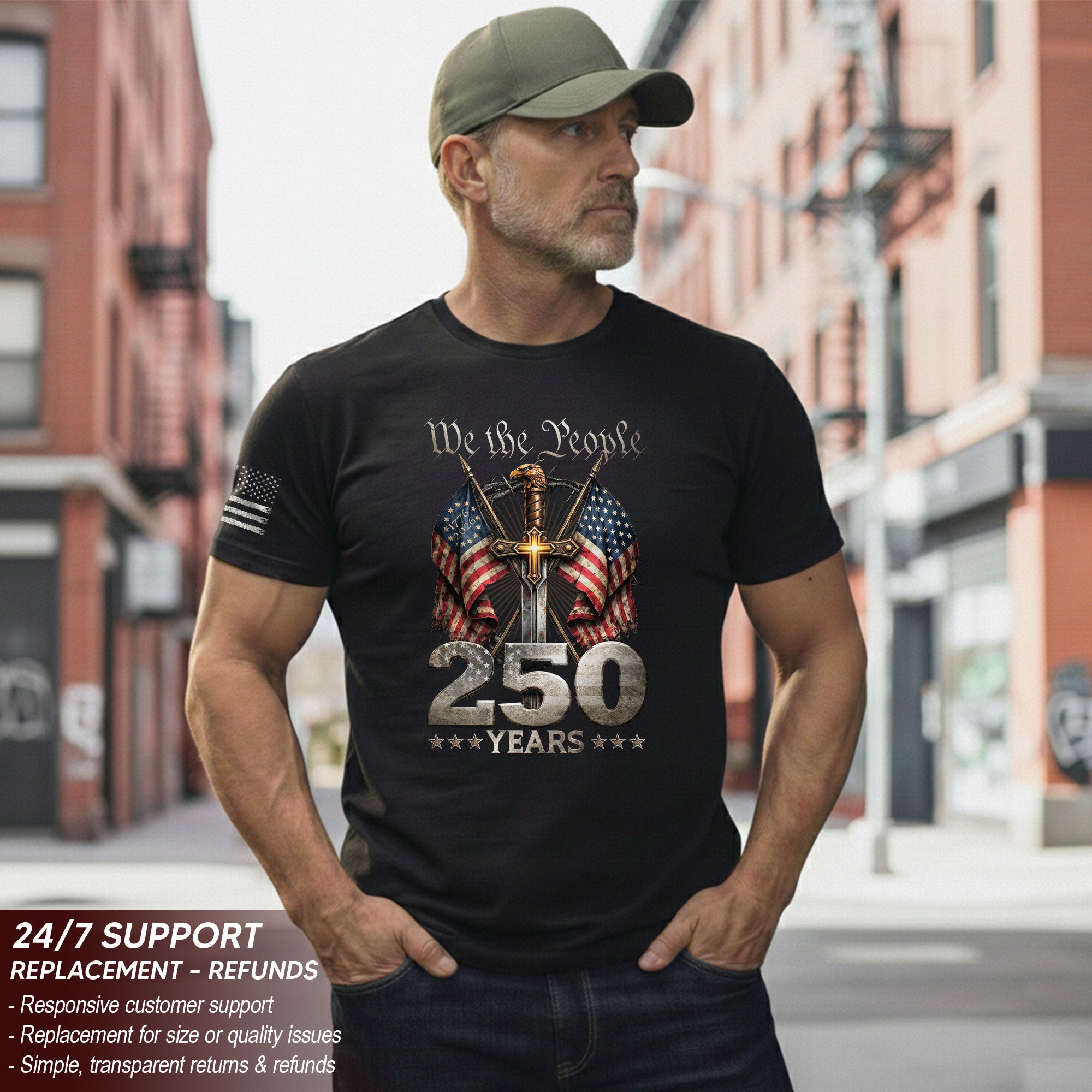 Christian USA 250th Anniversary Shirt 1776–2026 Faith Freedom Heritage Shirt