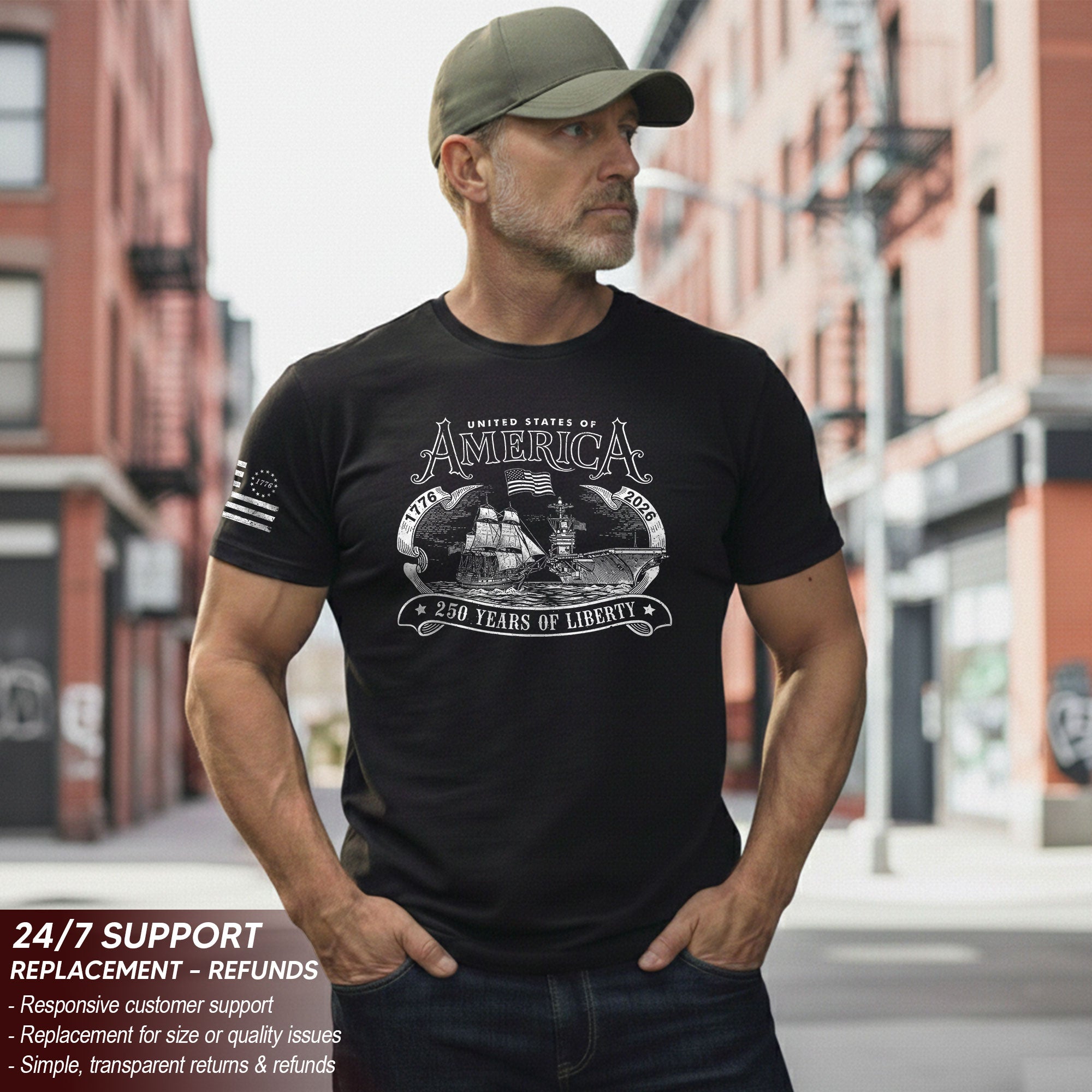 United States 250th Anniversary Patriotic Independence Shirt 1776–2026