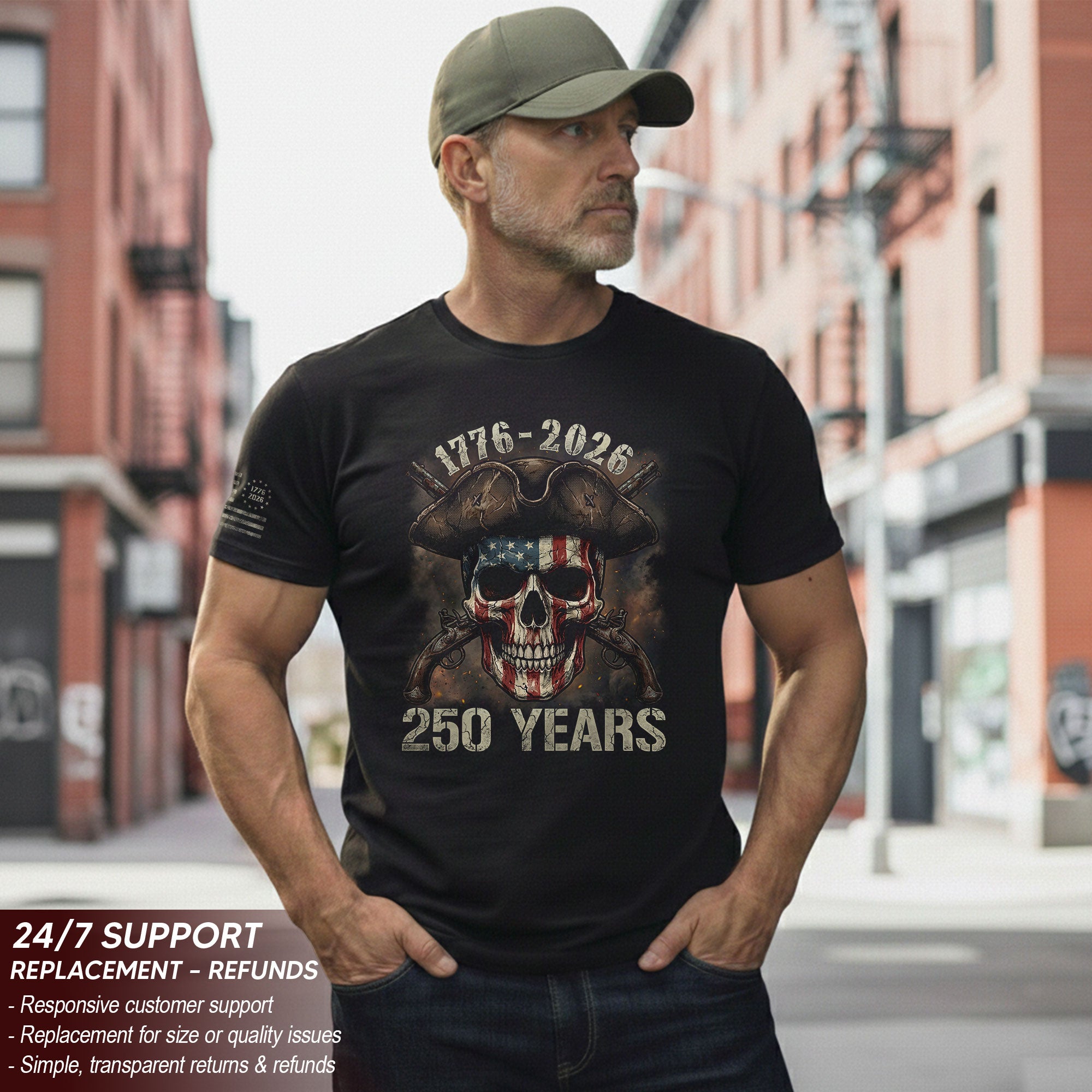 United States 250th Anniversary Shirt Semiquincentennial Freedom Through the Ages