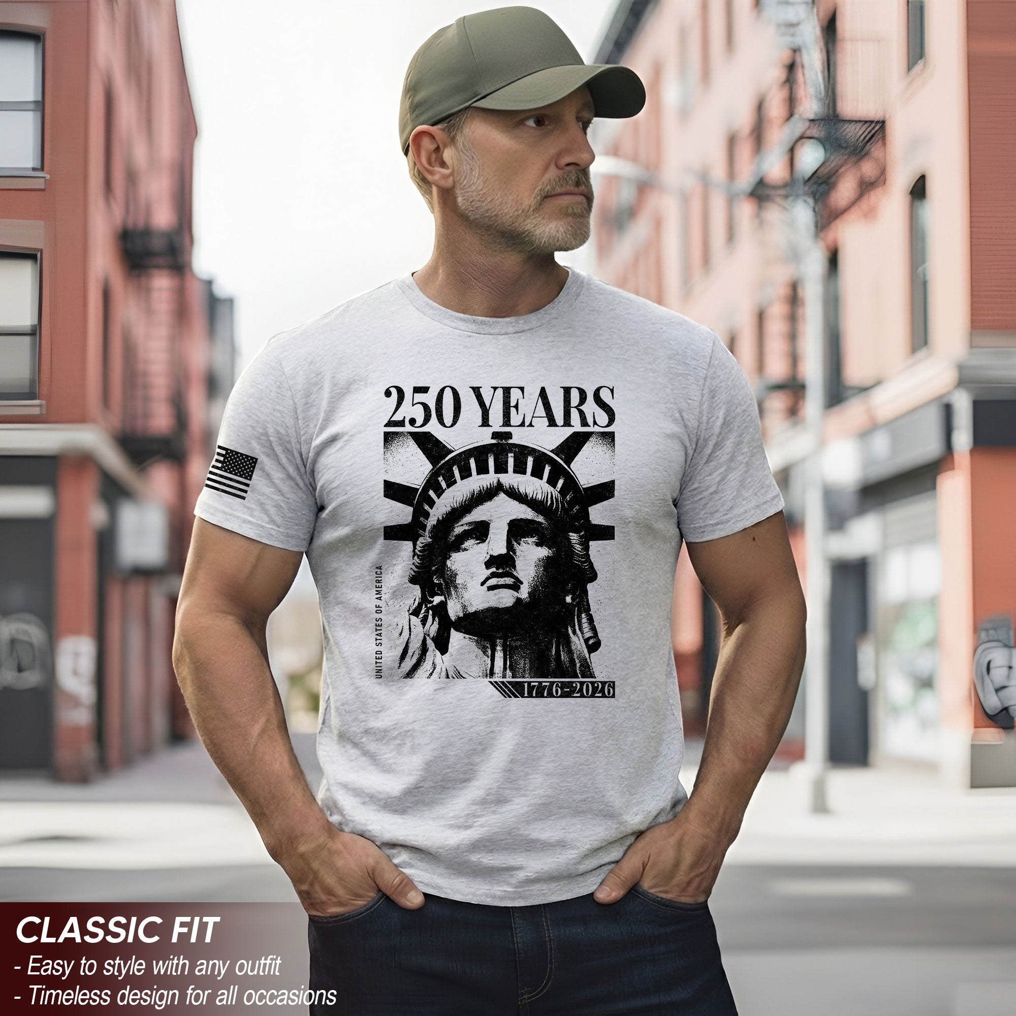 United States 250 Years Heritage Shirt 1776–2026 Freedom Commemorative