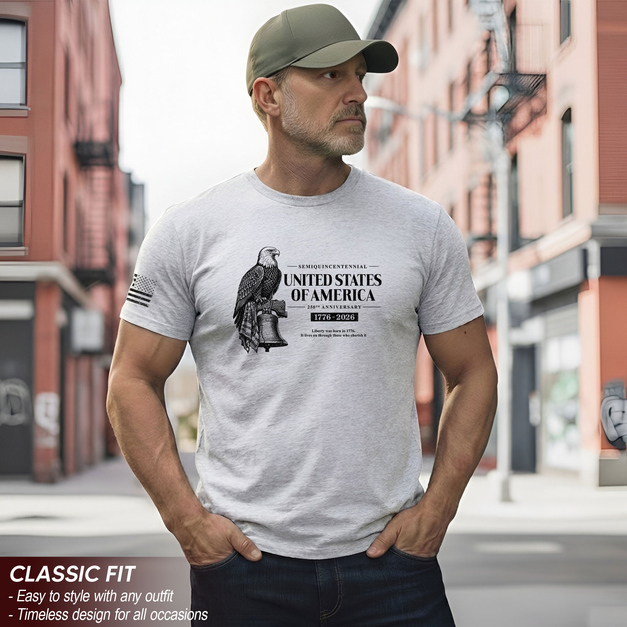 Semiquincentennial 1776–2026 America Heritage Independence Shirt