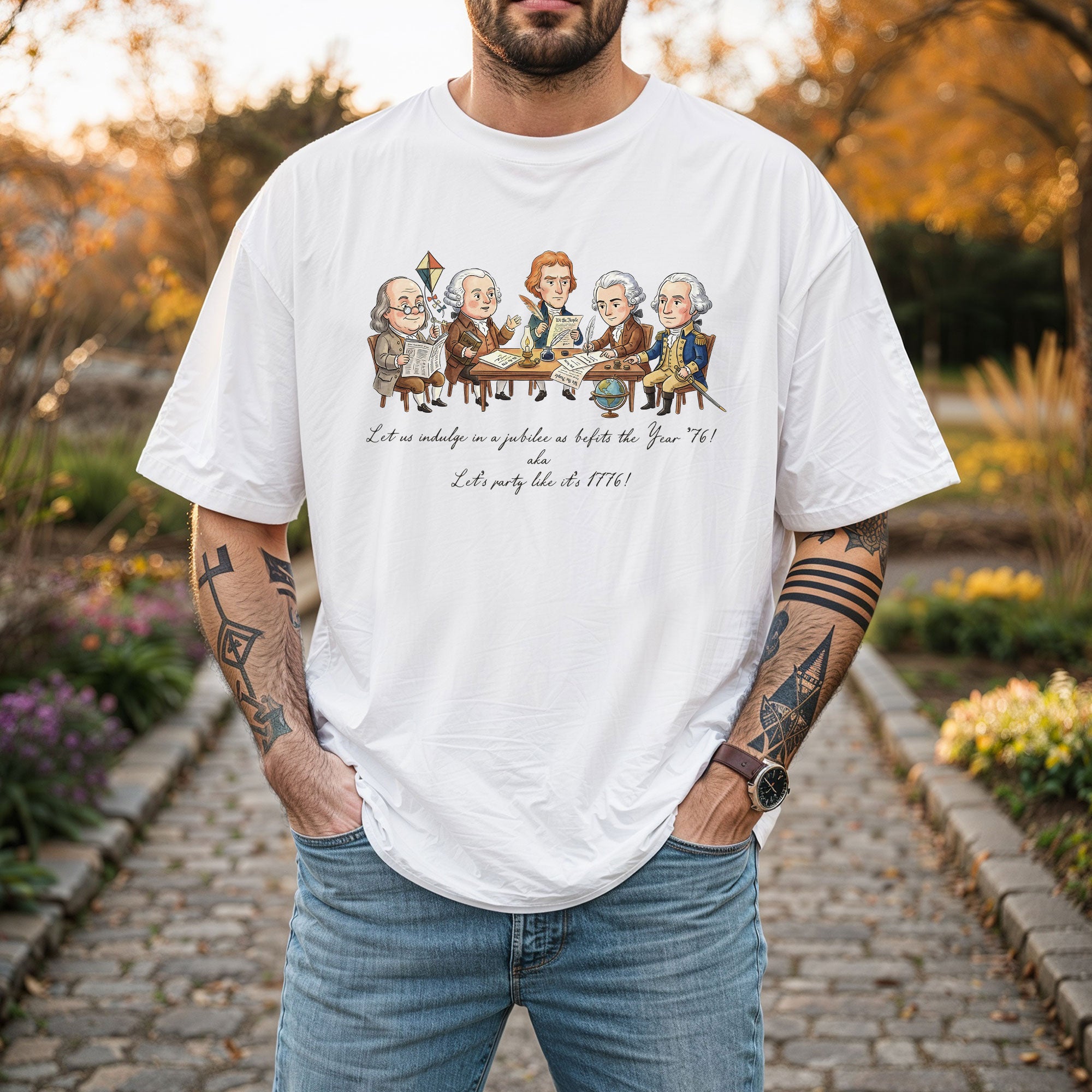 Funny 1776 Founding Fathers Shirt Patriotic Vintage 250th Anniversary