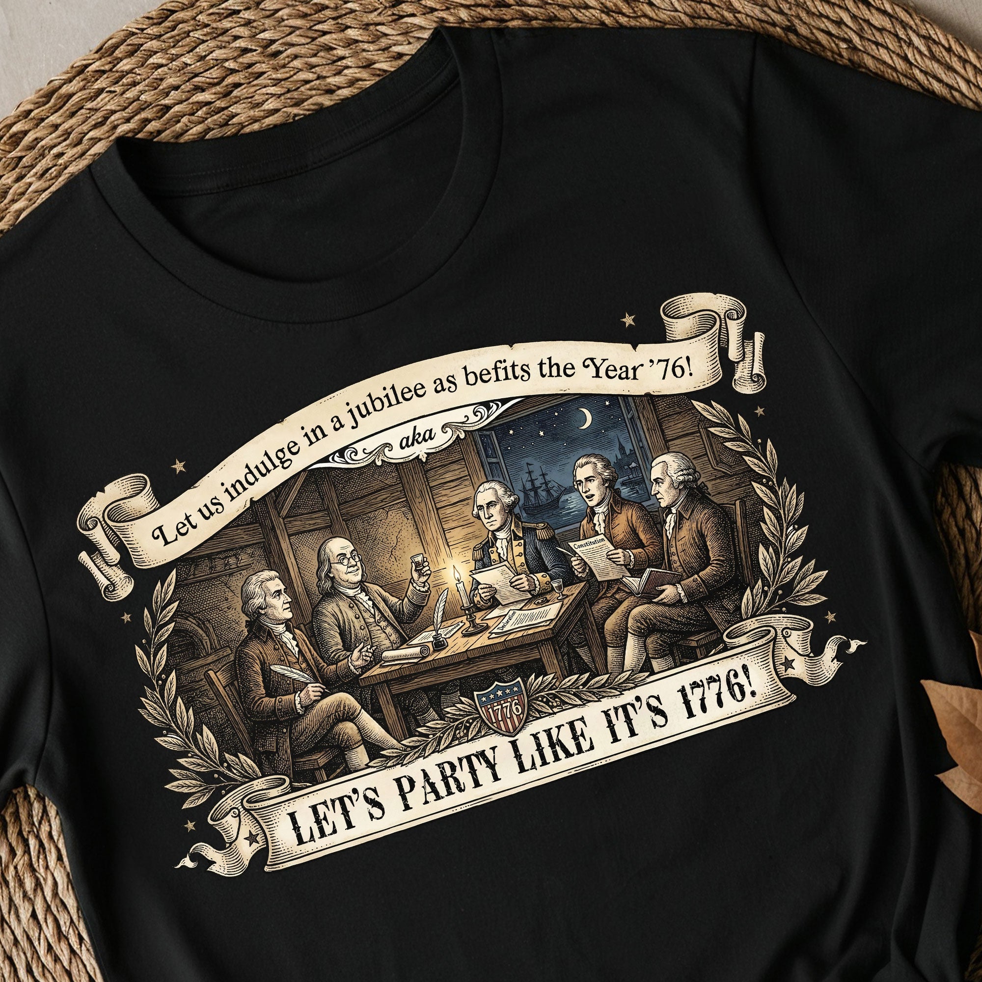 Patriotic Founding Fathers Shirt 1776 Vintage American History Party