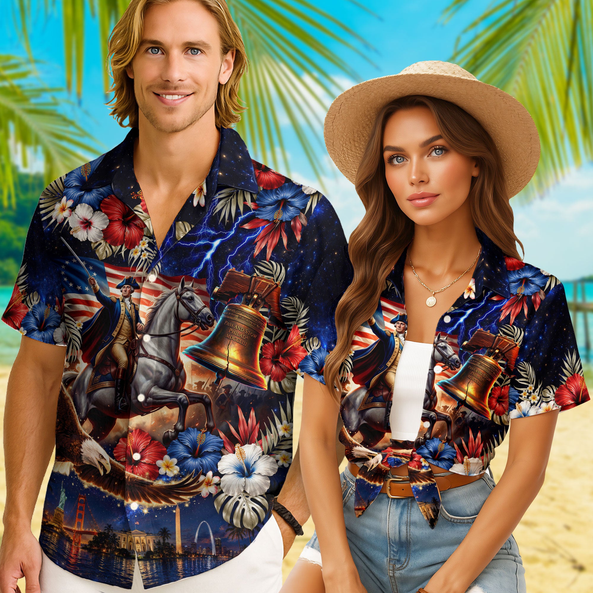 United States Of America 250 Years Hawaiian Shirt Patriotic Eagle Independence Day
