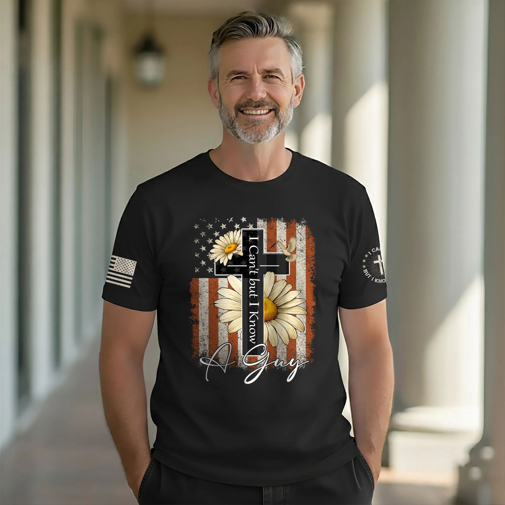 I Can’t But I Know A Guy Floral Faith T-Shirt
