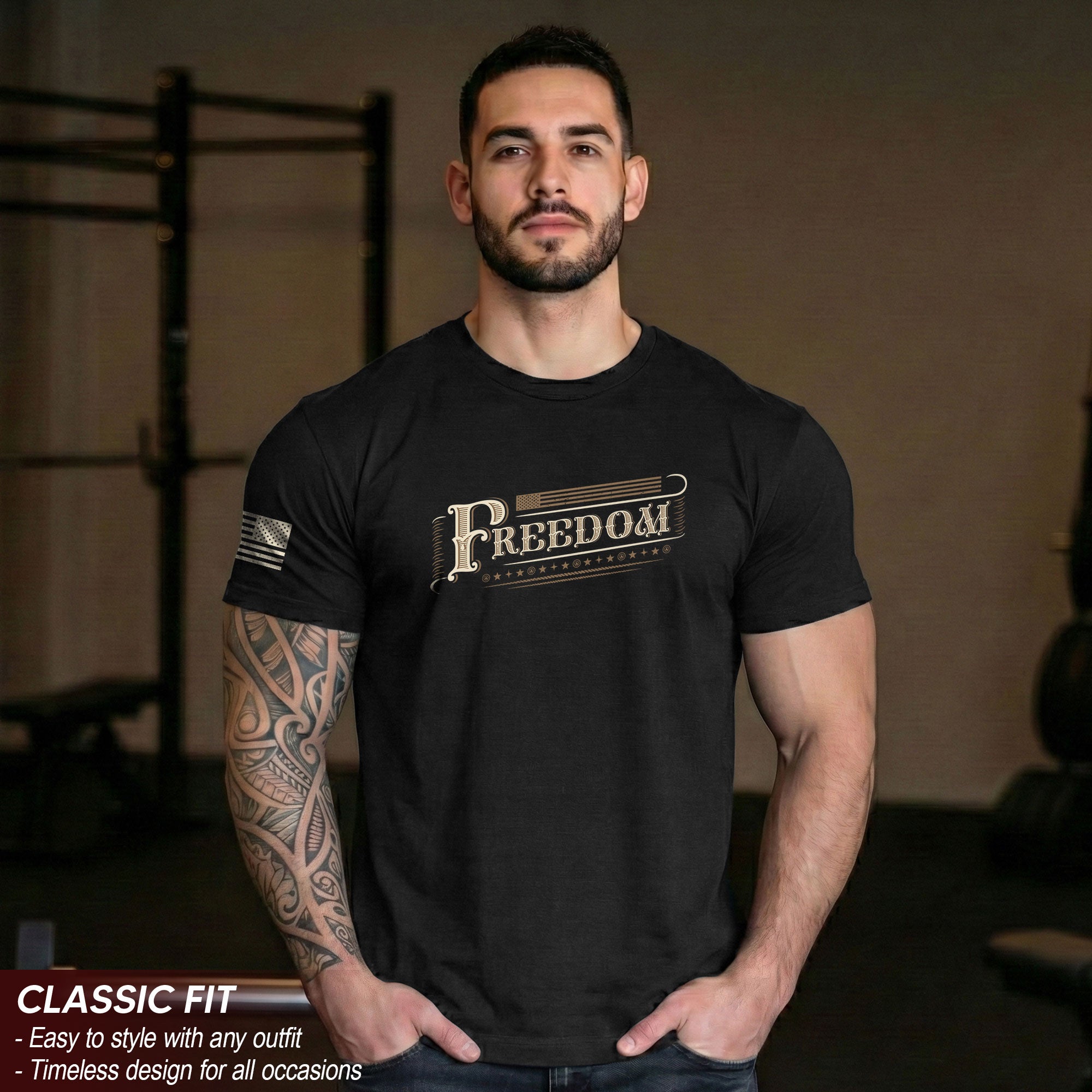 Vintage 'Freedom' Script T-Shirt