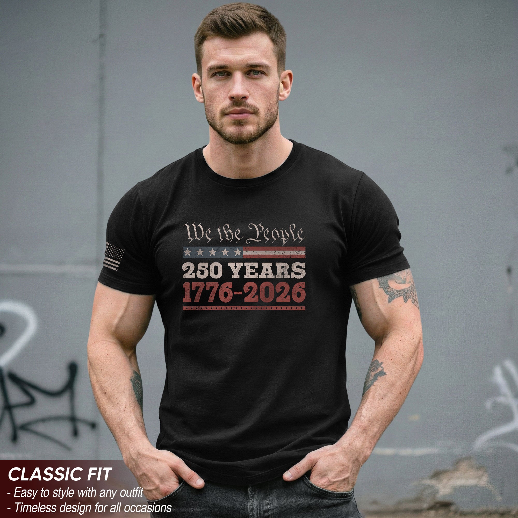 We The People 250 Years Independence Shirt – Patriotic USA 1776–2026 Tee