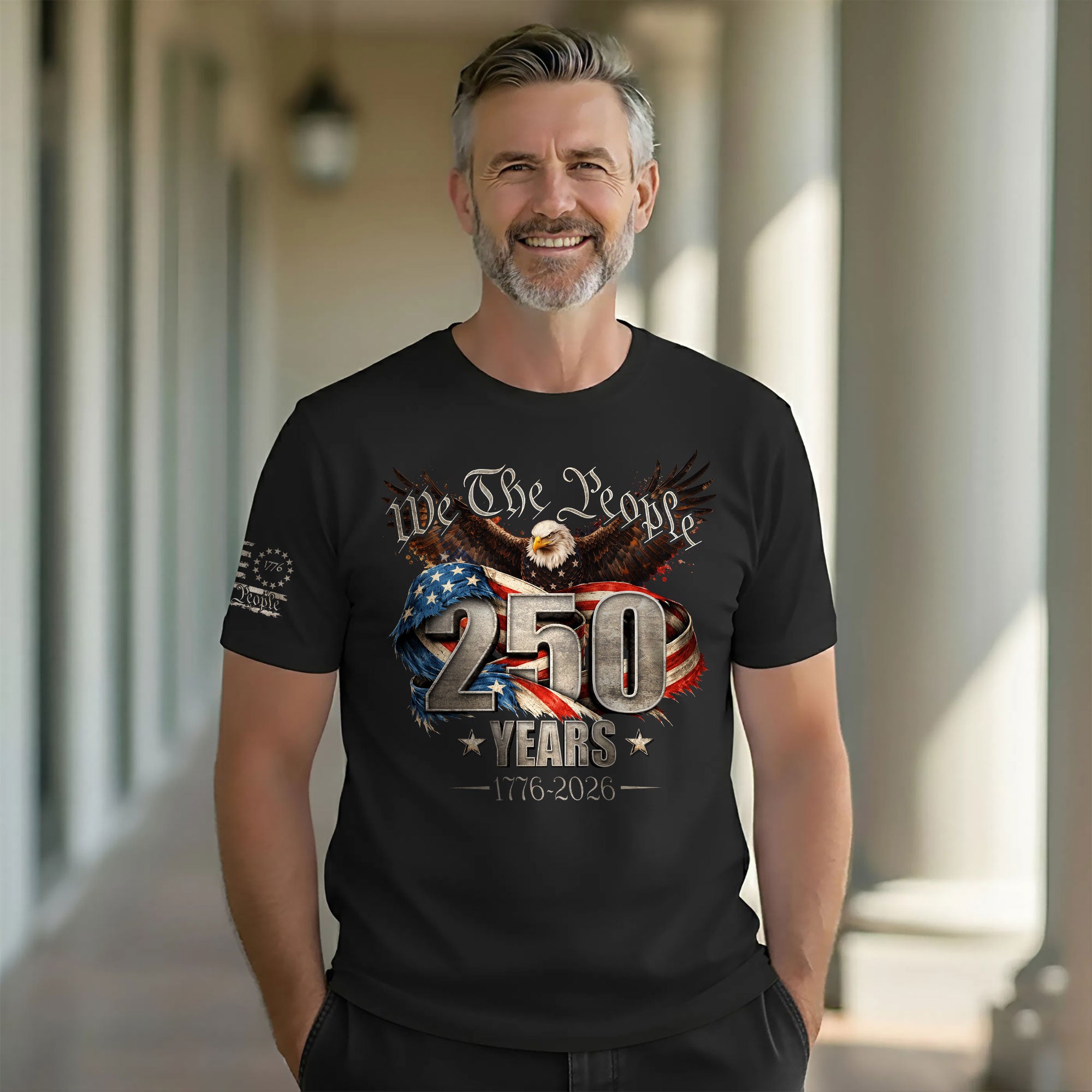USA 250th Anniversary Shirt 1776-2026 We The People Eagle Patriotic America