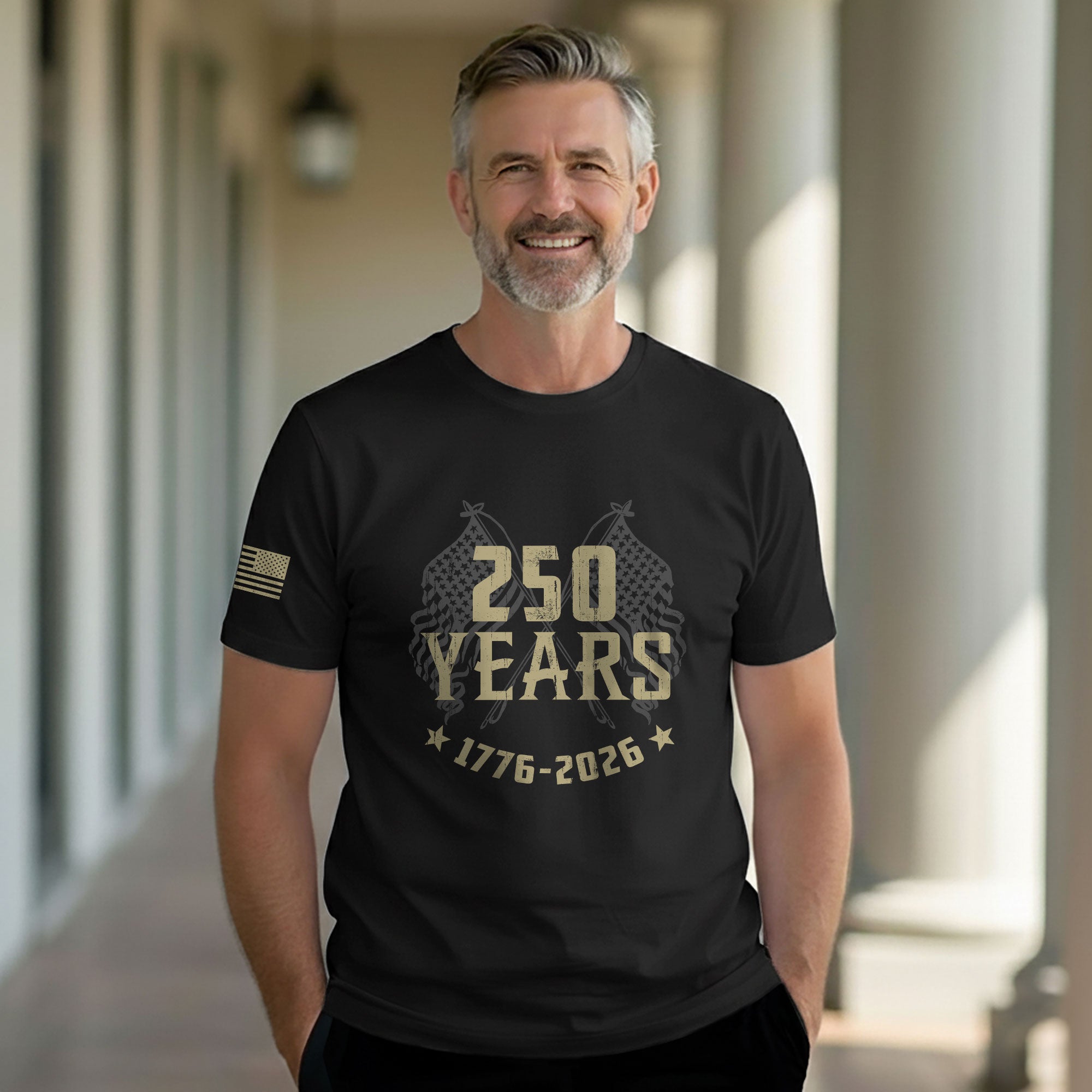 250 Years American Legacy T-Shirt – 1776–2026 Patriotic Eagle Graphic Tee