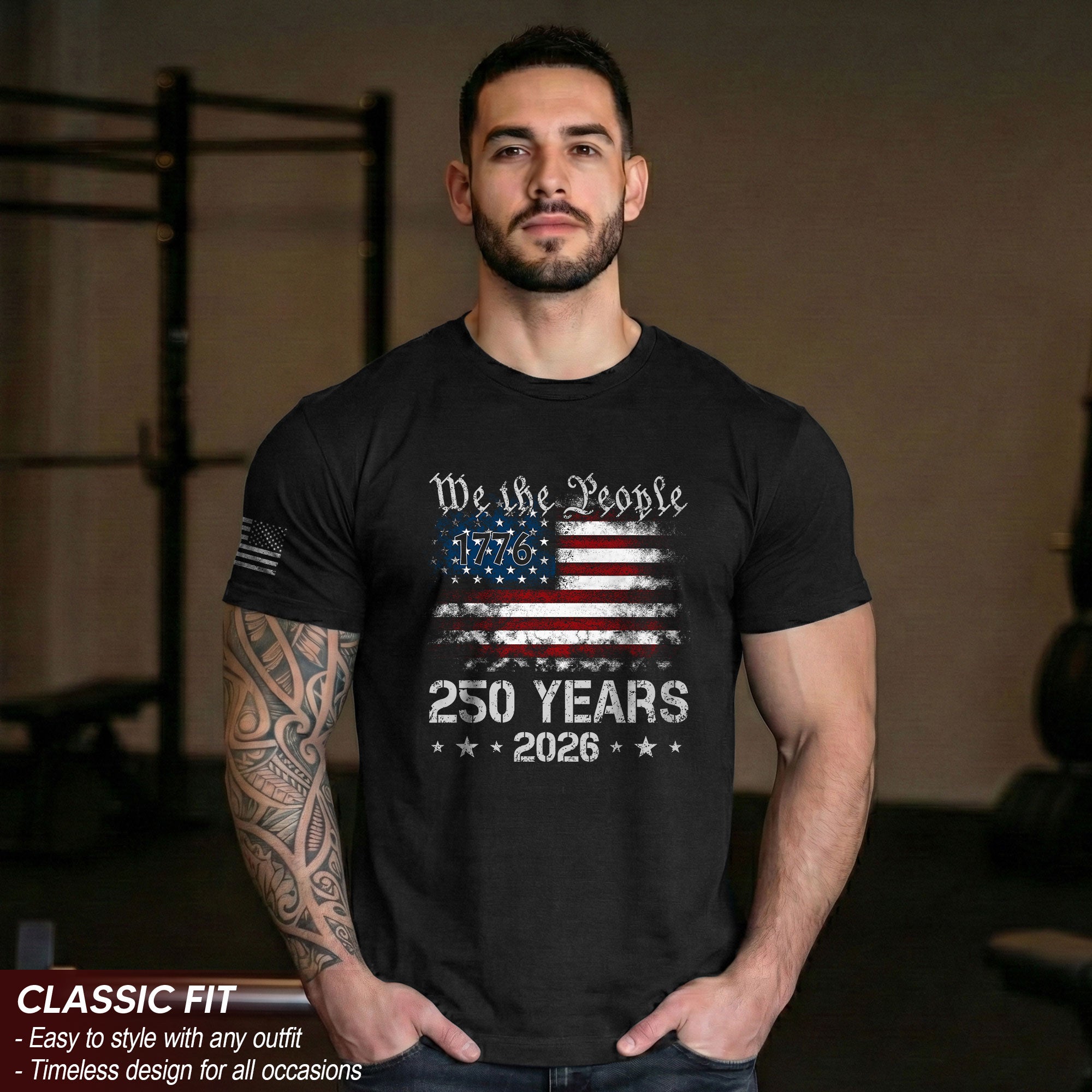 We The People 250 Years Shirt – USA Flag Independence 1776–2026 Tee