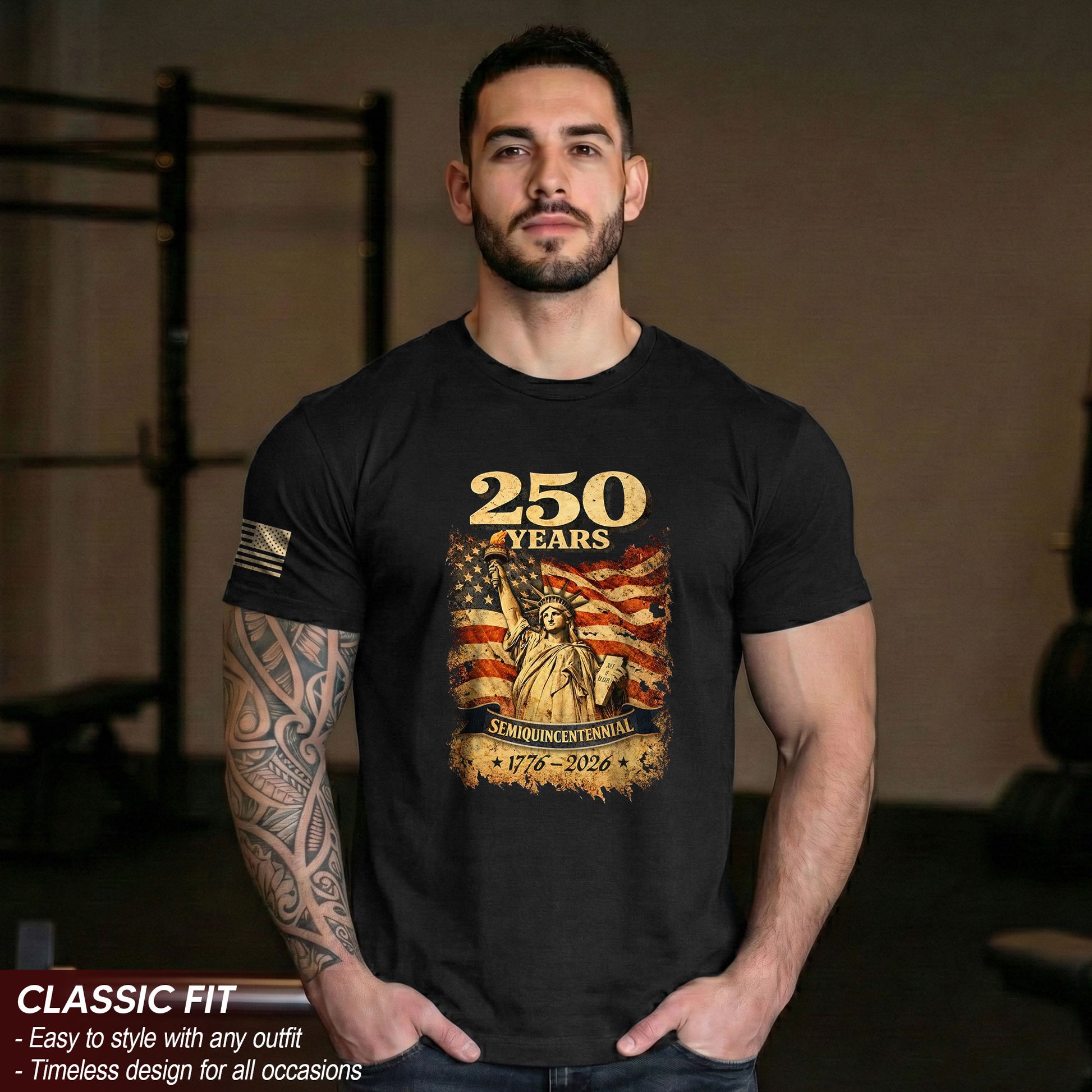 USA 250th Anniversary 250 Years Shirt 1776-2026 Patriotic - Rust Field Wear
