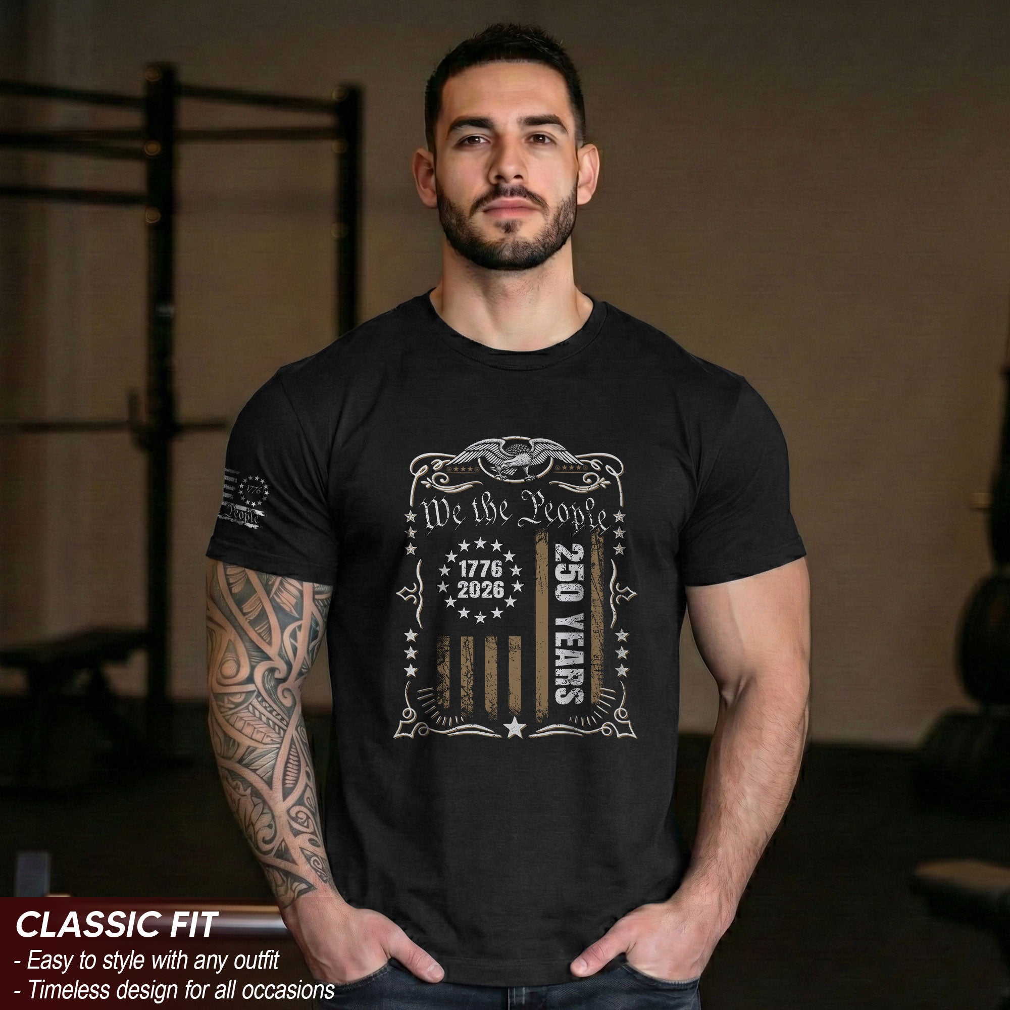 USA 250th Anniversary Shirt 1776-2026 We The People Patriotic Heritage American