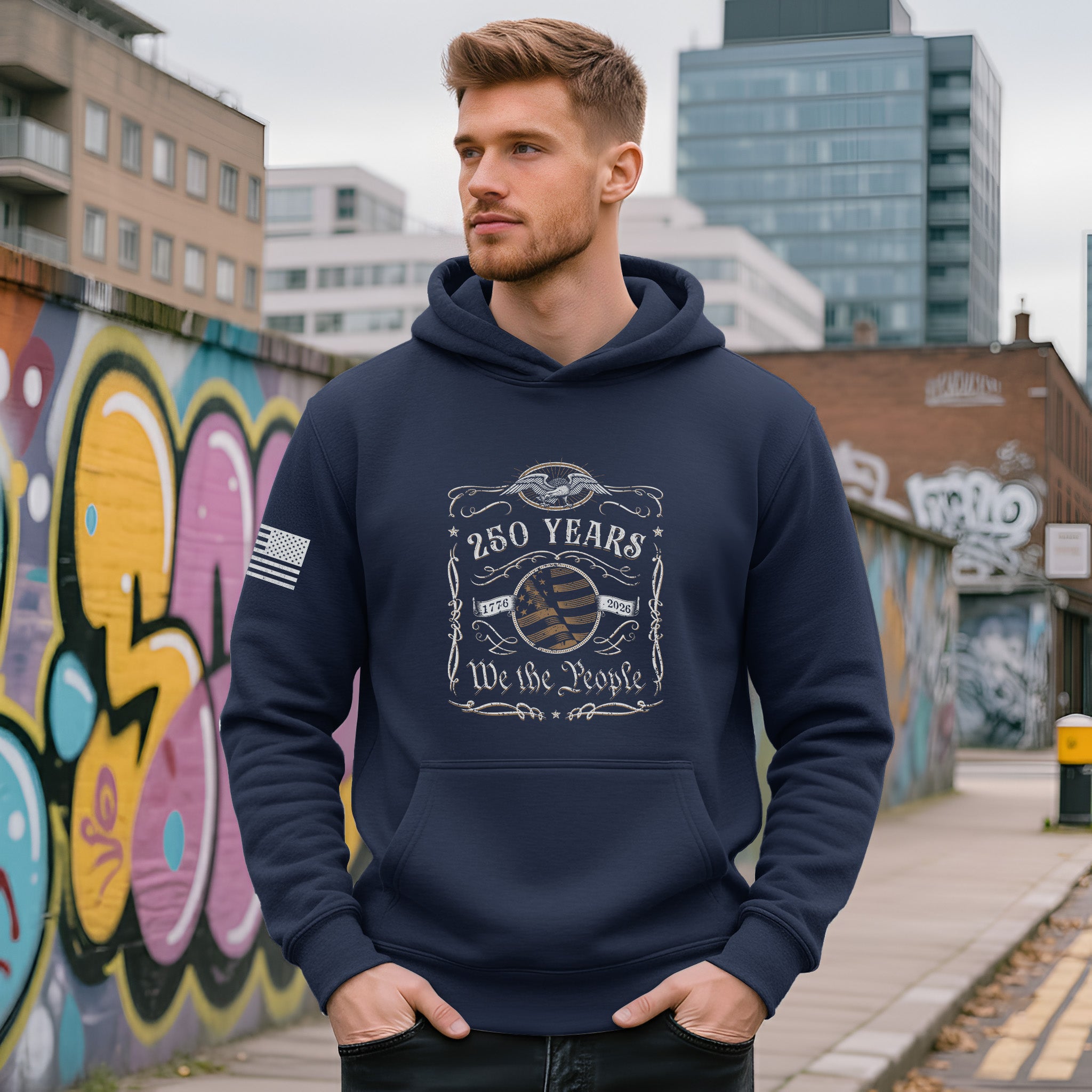 USA 250th Anniversary Semiquincentennial 250 Years Hoodie 1776-2026 We The People Patriotic Heritage