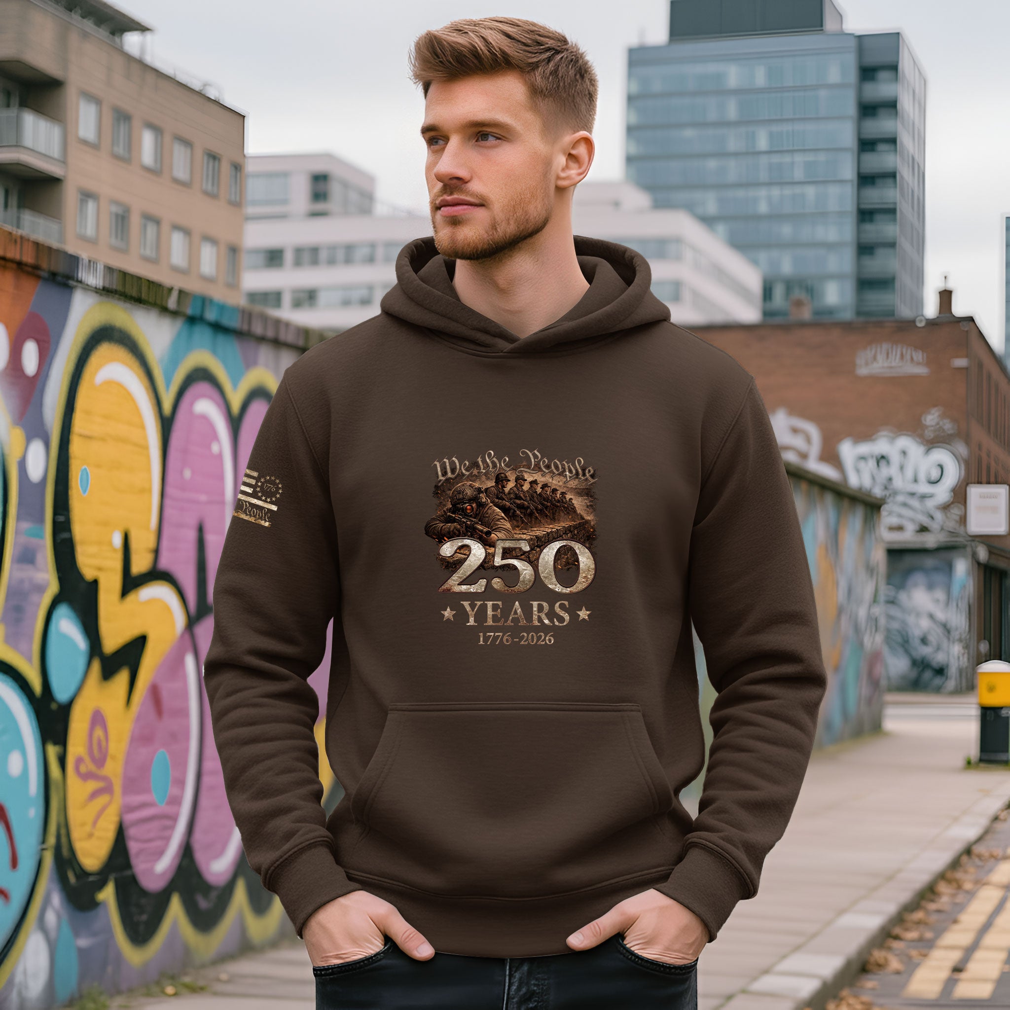 America 250 Years Anniversary Hoodie 1776–2026, Vintage American Freedom Heritage Design