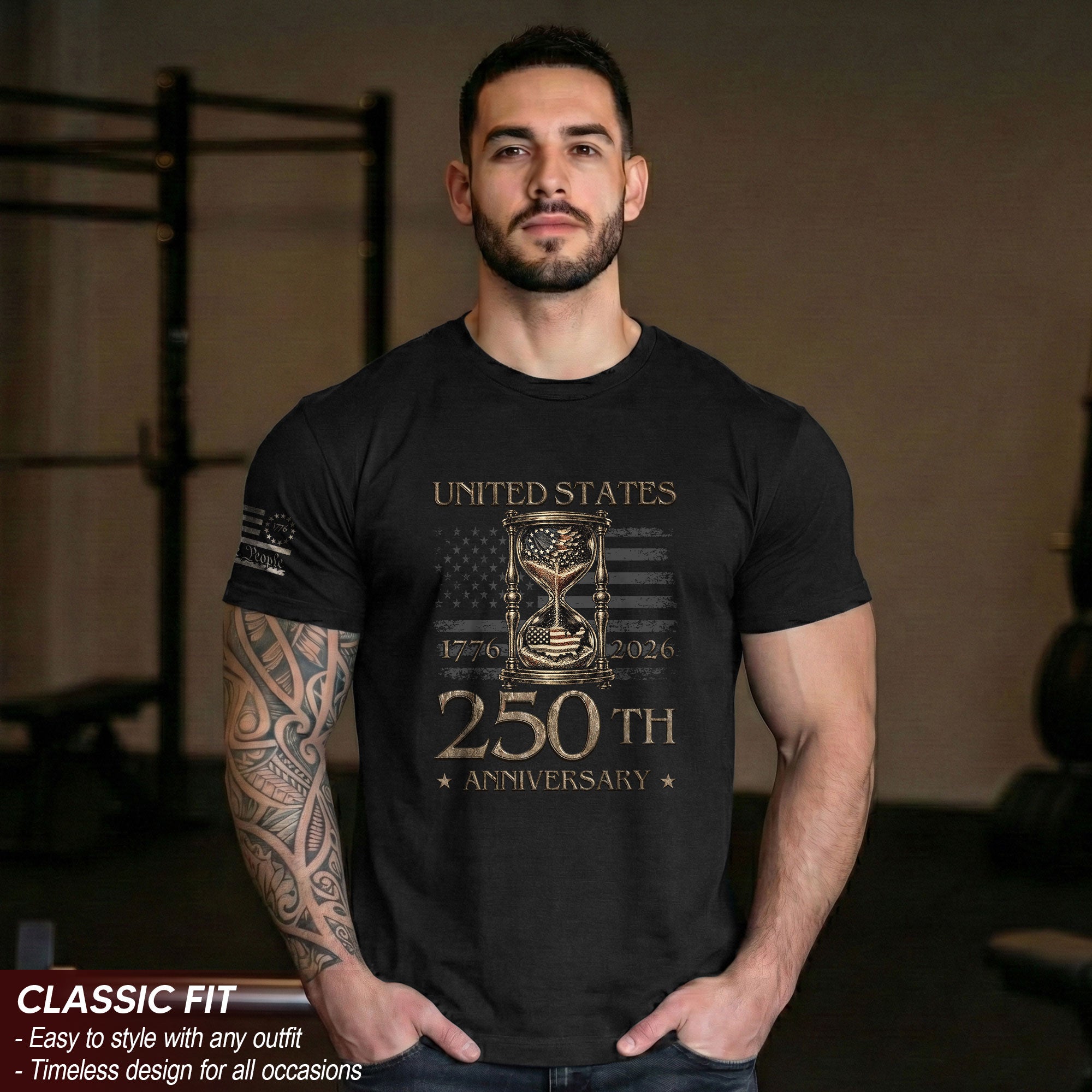 United States 250th Anniversary Shirt – Past, Present & Time-Honored Freedom