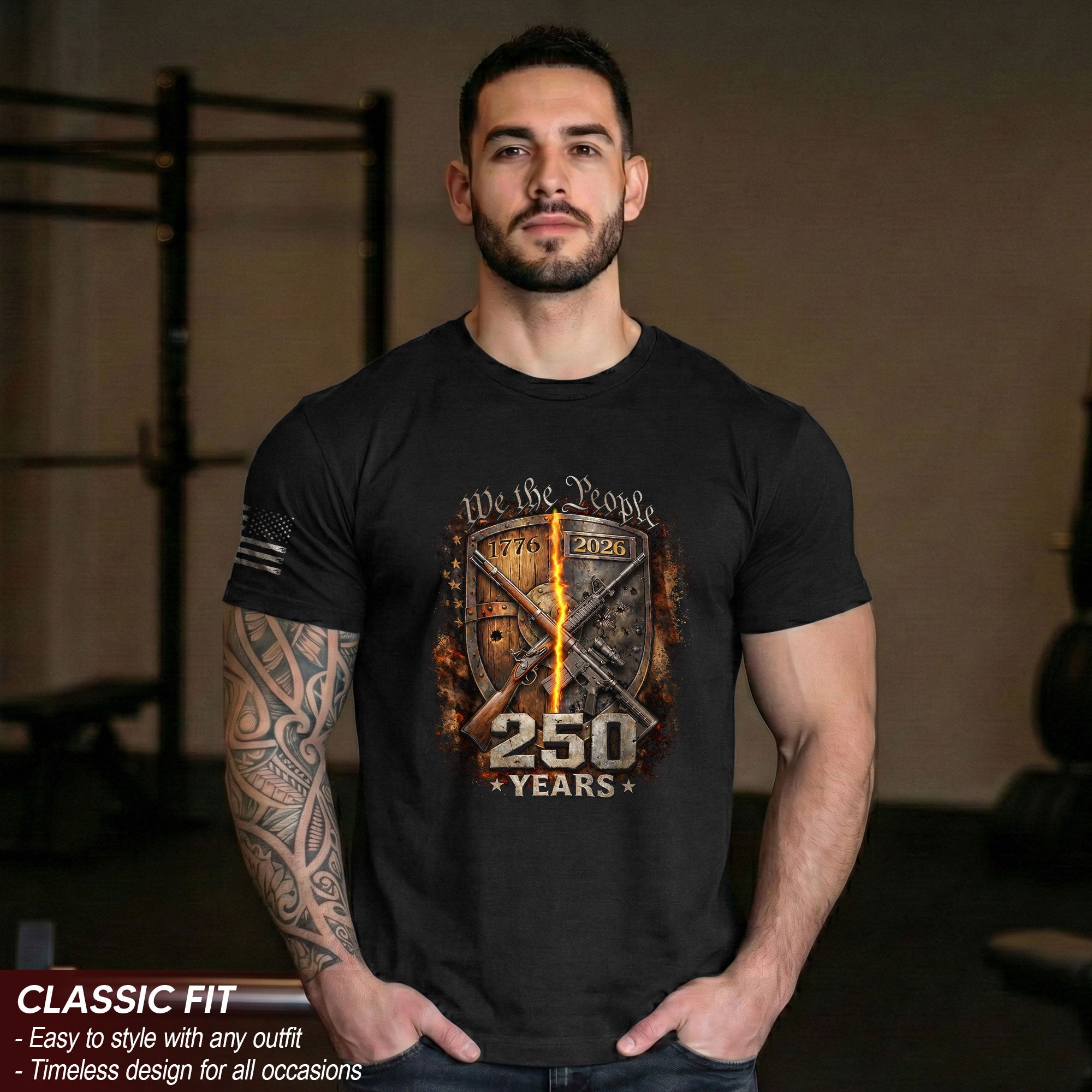 USA 250th Anniversary Semiquincentennial 250 Years Shirt 1776-2026 Forged in Liberty We The People Mental Strength Patriotic