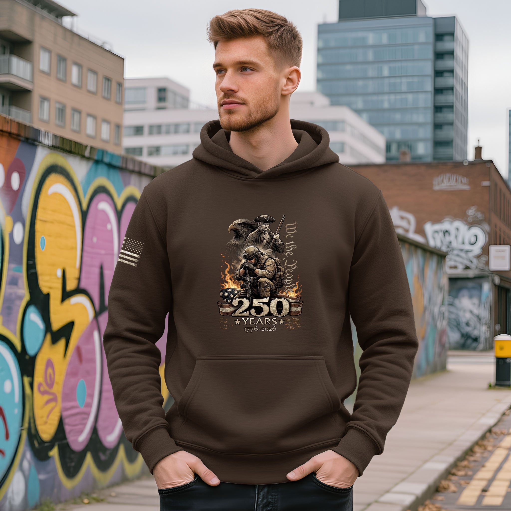 USA 1776–2026 250th Anniversary Hoodie, Timeless American Heritage Celebration Apparel