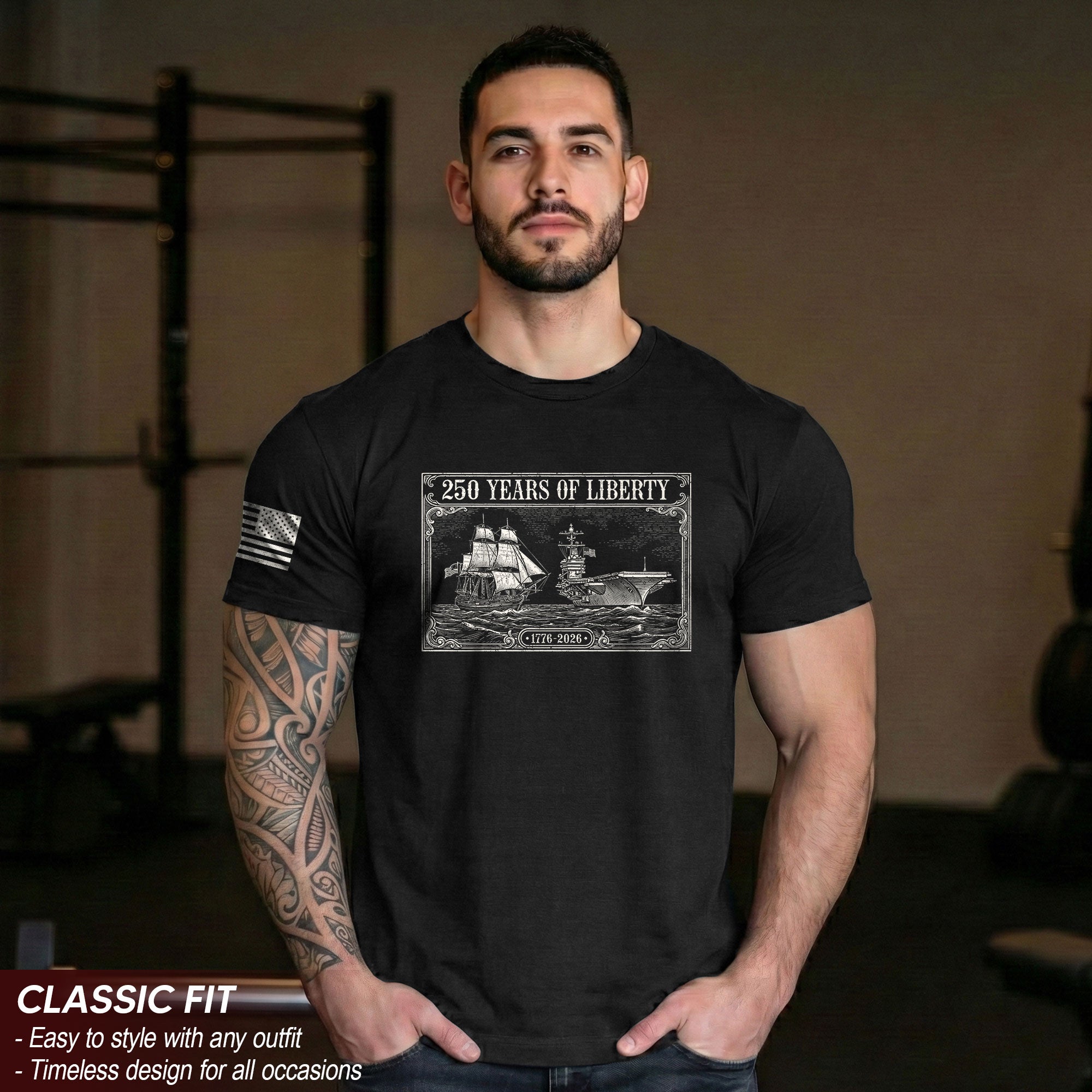 American 250th Anniversary Shirt Patriotic Freedom Legacy Since 1776