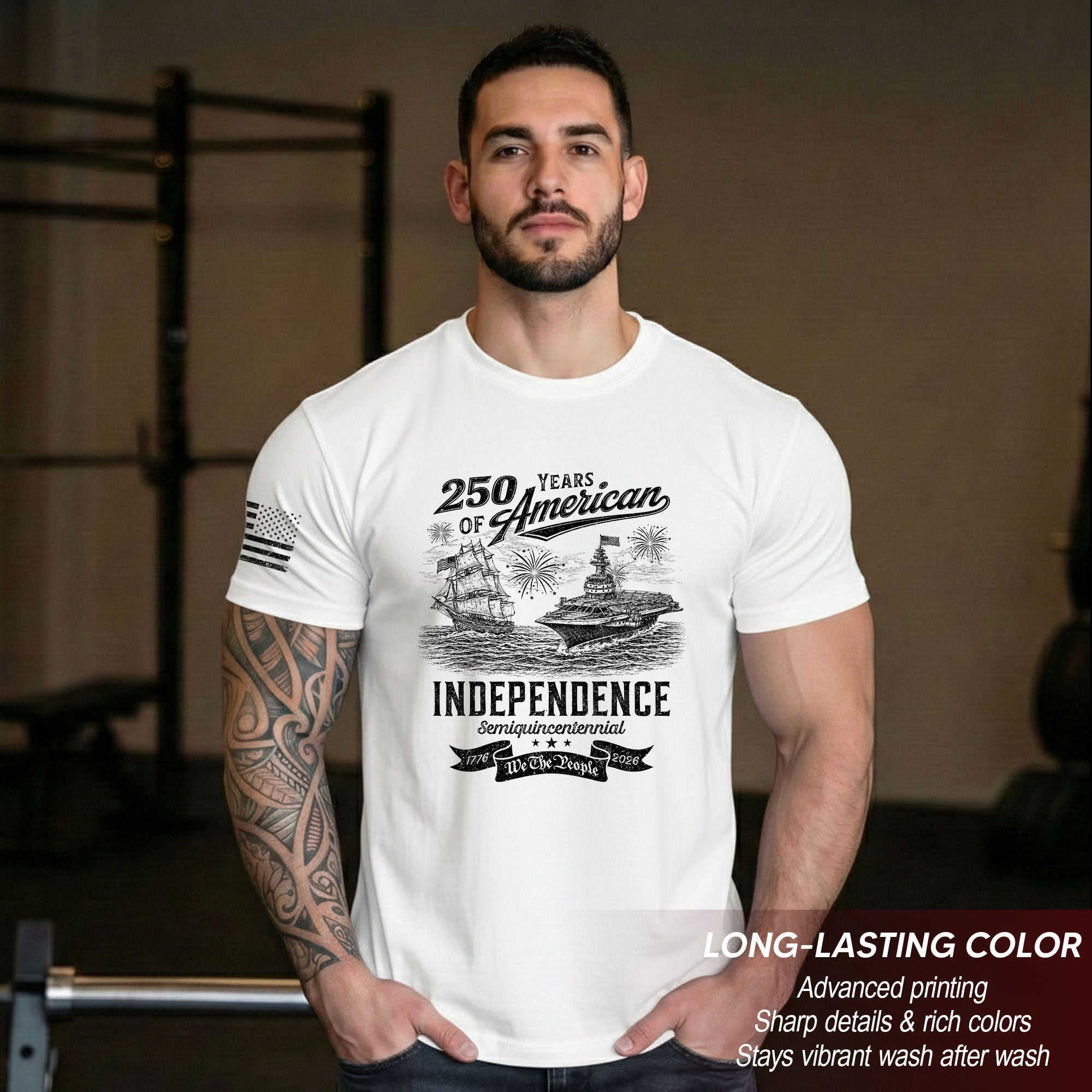 America 250 Years Freedom Journey Patriotic Celebration Shirt