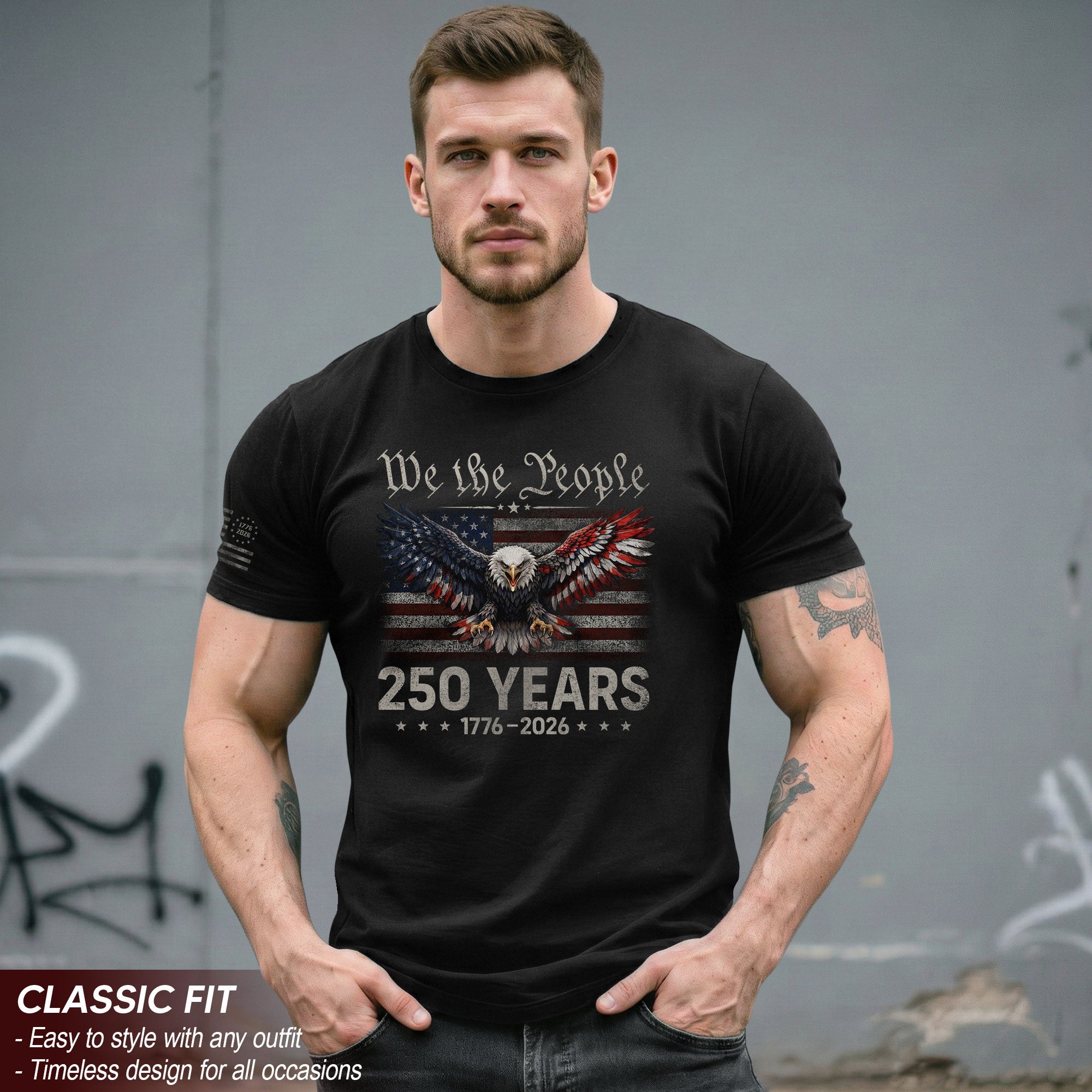 USA 250 Years Anniversary Shirt 1776–2026, Eagle Heritage Tribute