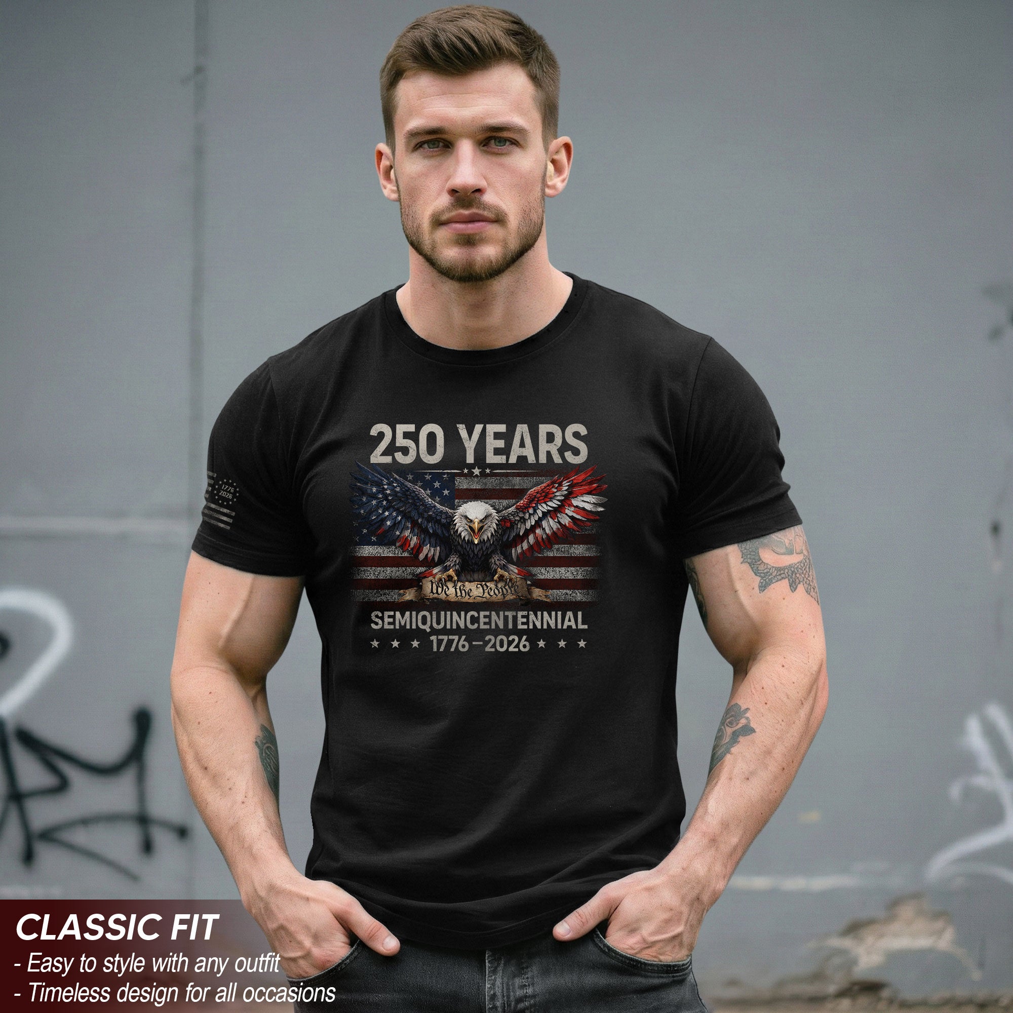 America 1776–2026 250th Anniversary Shirt, Eagle Spirit of Freedom