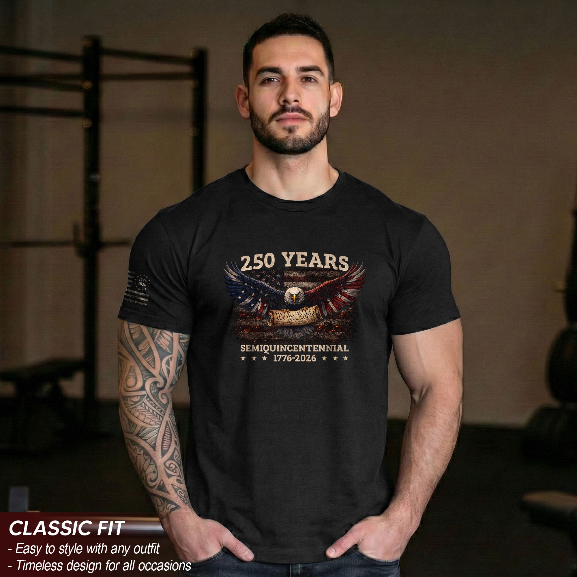 USA 250th Anniversary Shirt 1776–2026, Semiquincentennial American Eagle Commemoration
