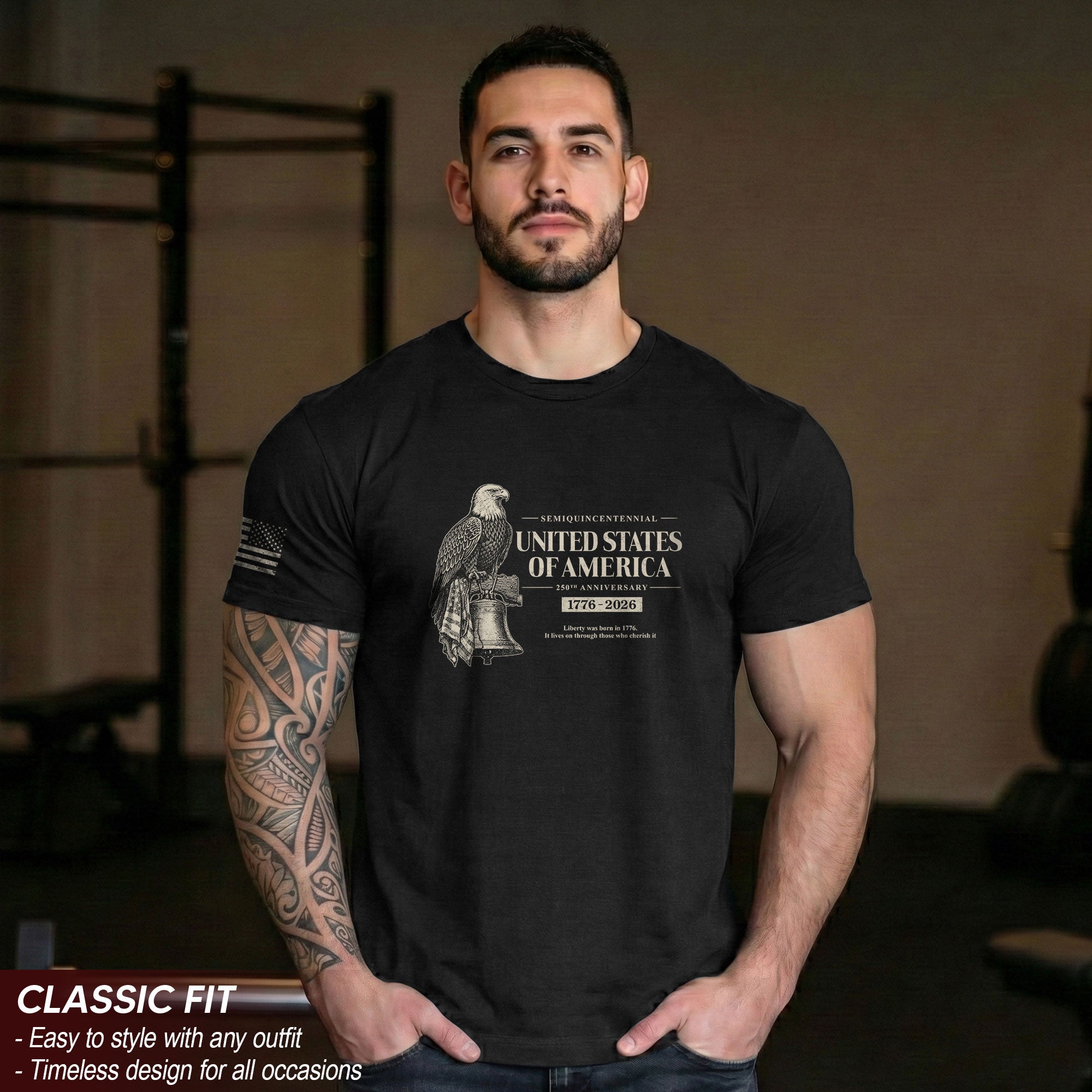 USA 250th Anniversary Shirt 1776–2026 Patriotic Freedom Celebration