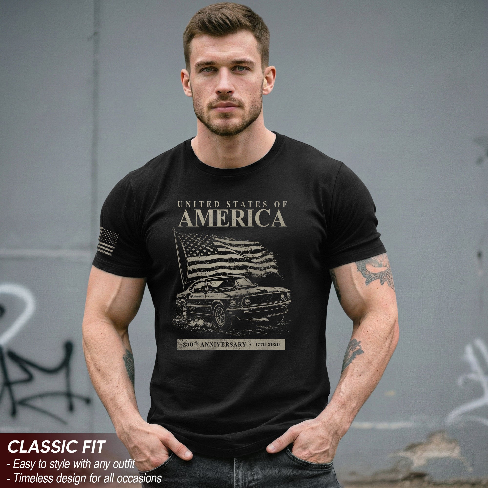 USA 250th Anniversary Shirt 1776–2026 Patriotic Celebration