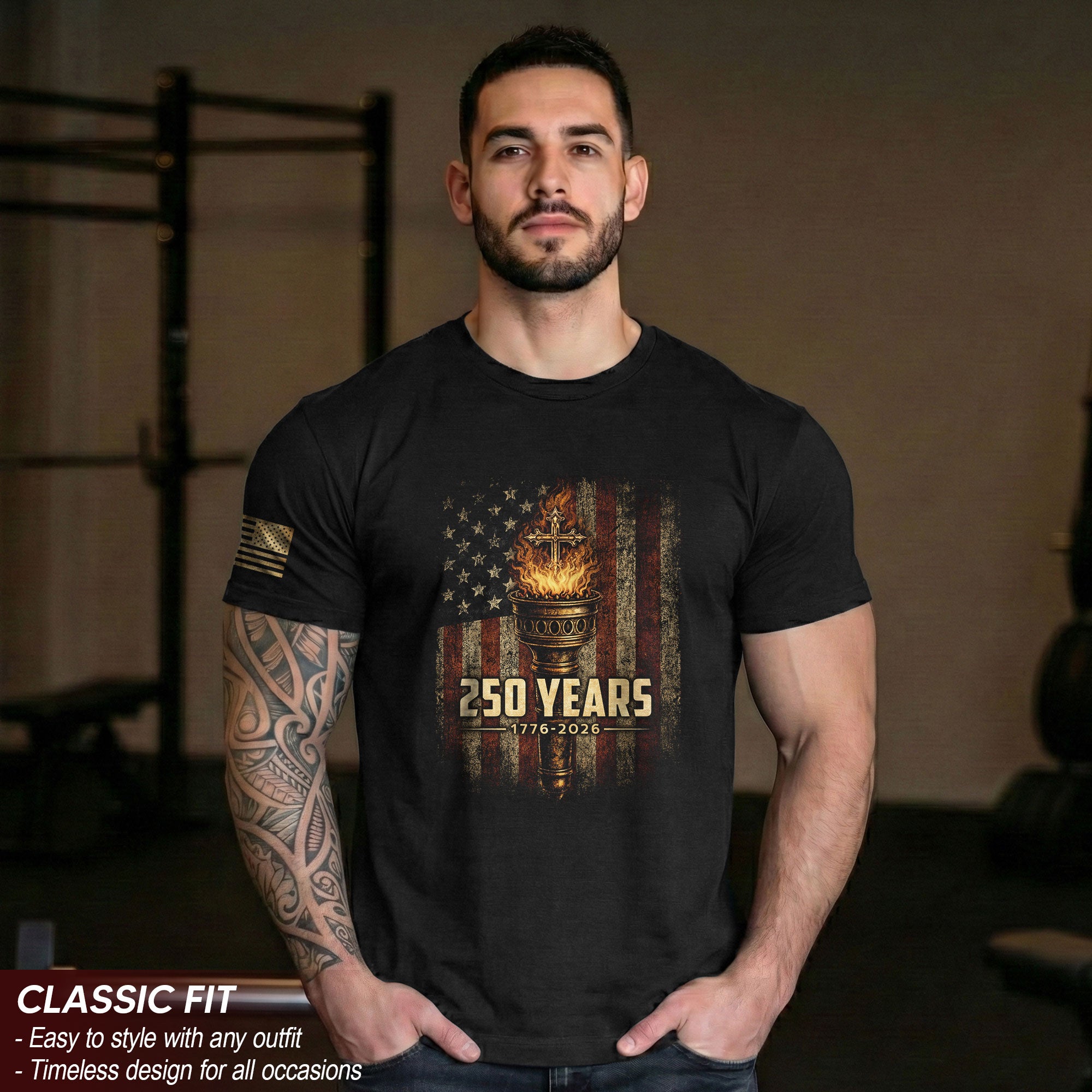 Christian Heritage USA Shirt 250th Independence Celebration Since 1776
