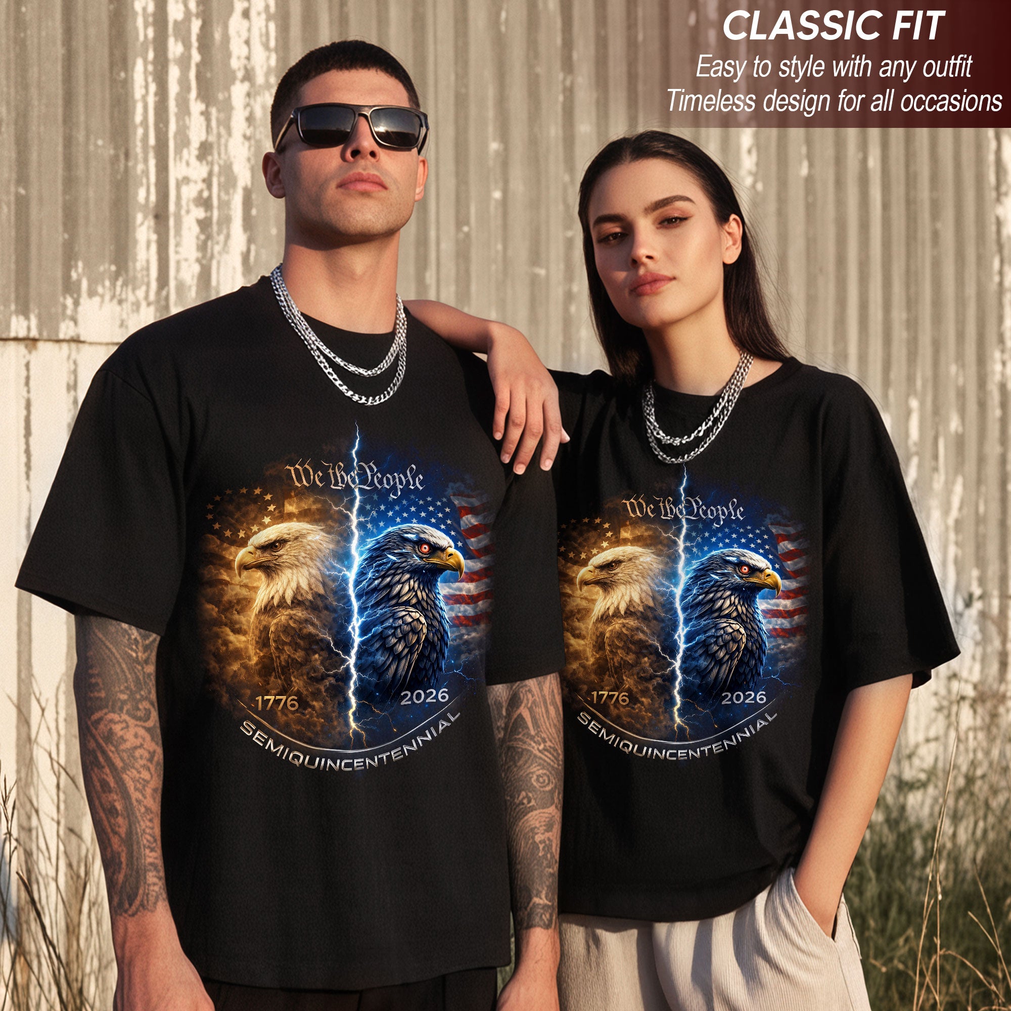 We The People 250th Anniversary Exclusive Bootleg Shirt - 1776-2026 Semiquincentennial Graphic Tee