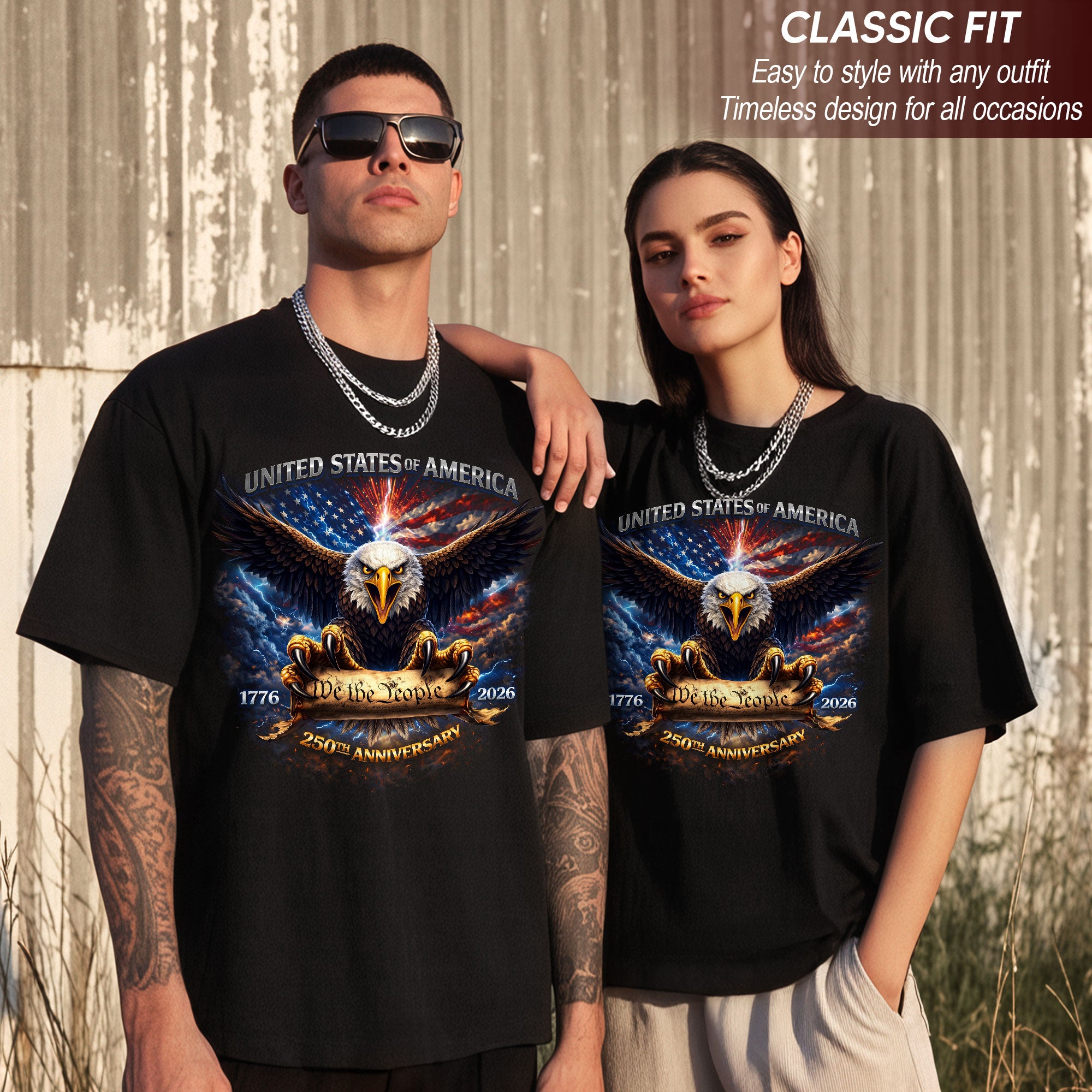 We The People USA 250th Anniversary Bootleg Shirt - Bold 90s Streetwear American Pride Graphic Tee