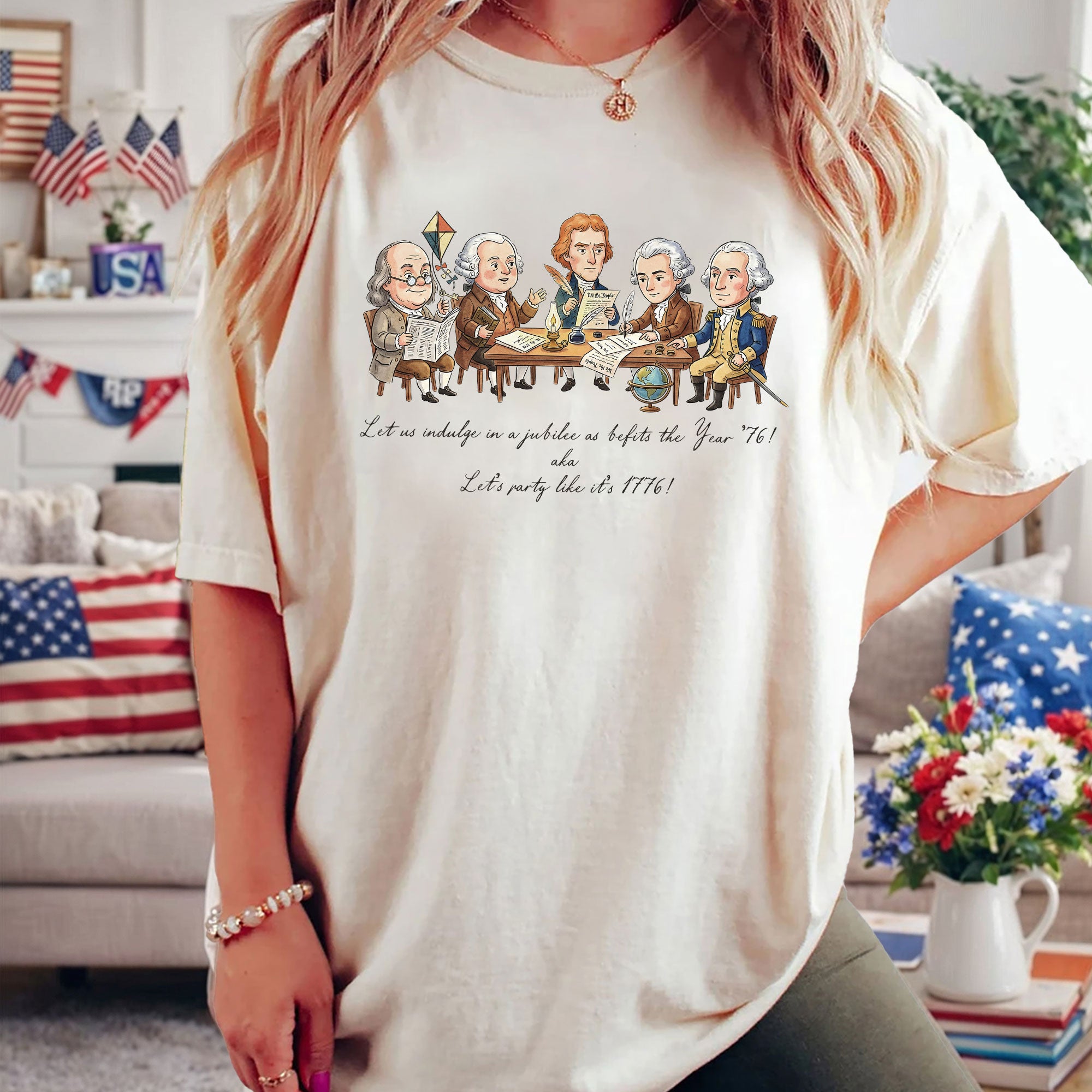 Funny 1776 Founding Fathers Shirt Patriotic Vintage 250th Anniversary