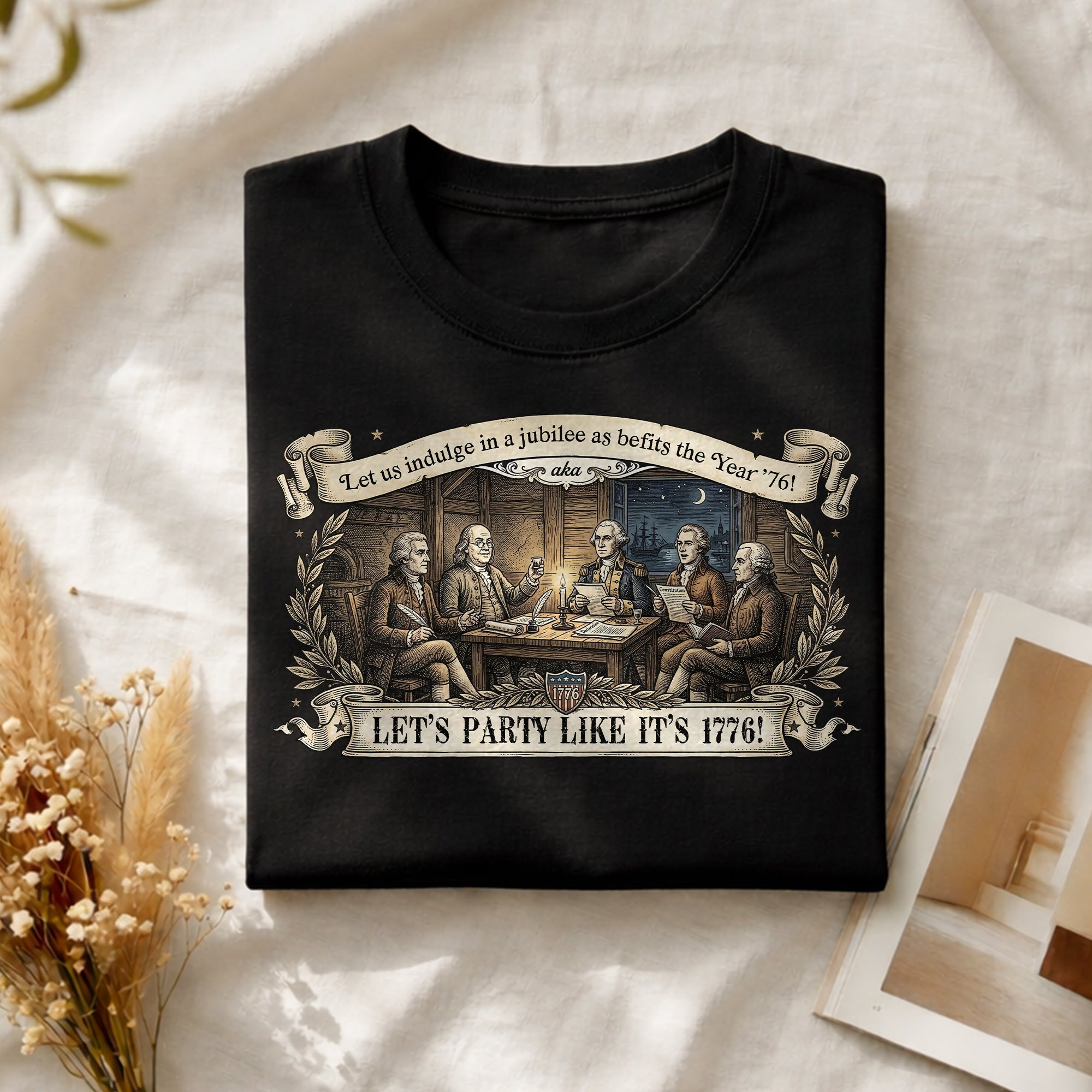Patriotic Founding Fathers Shirt 1776 Vintage American History Party