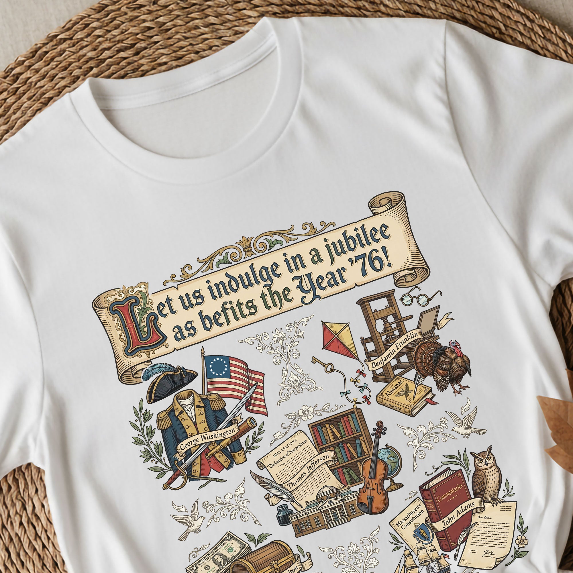 Vintage 1776 Patriotic Shirt American Heritage Collage Soft Aesthetic