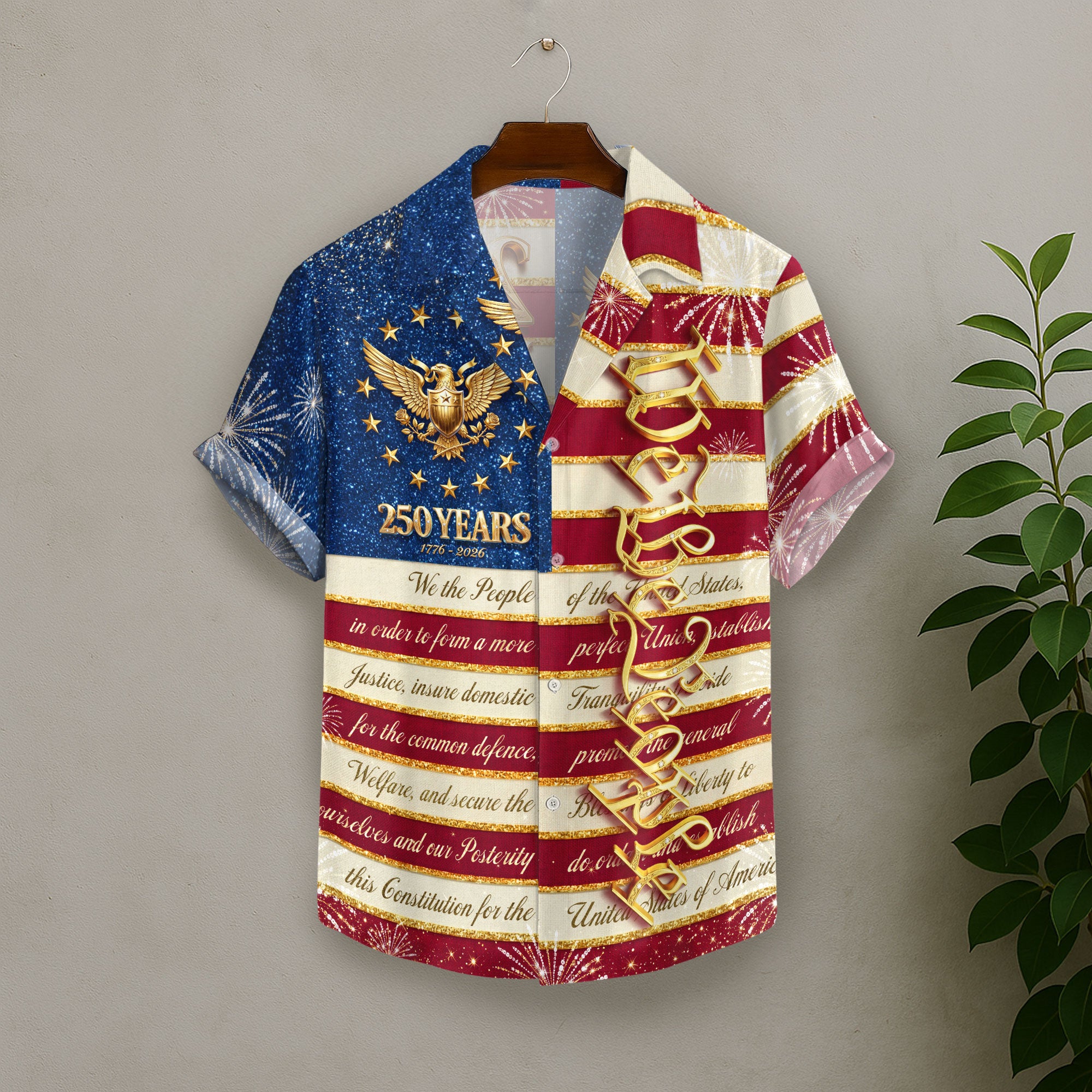 United States 250 Years Hawaiian Shirt Patriotic We The People Independence Day Gift