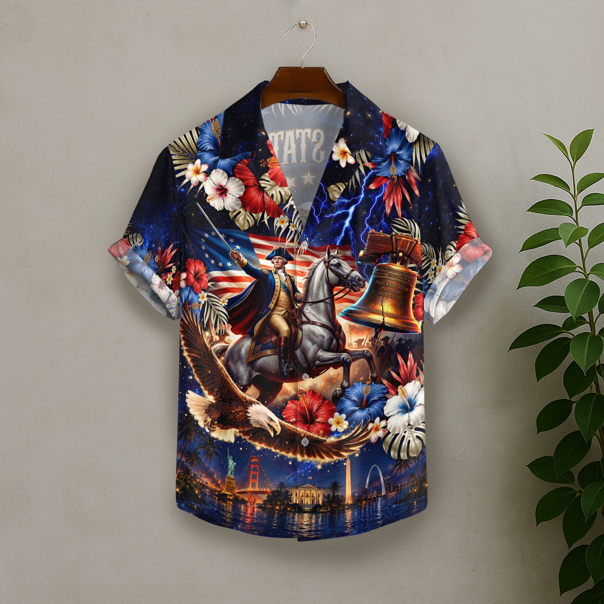 United States Of America 250 Years Hawaiian Shirt Patriotic Eagle Independence Day