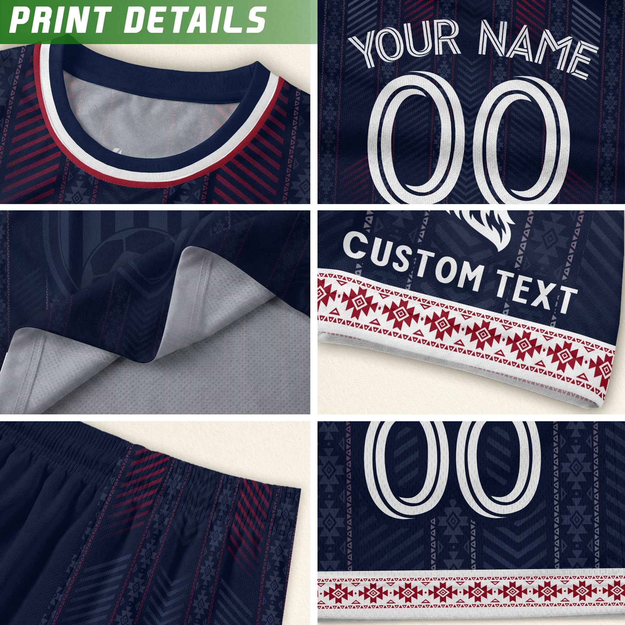 Personalized Youth Soccer Jersey Style Custom Name Number USA Kids Activewear Top