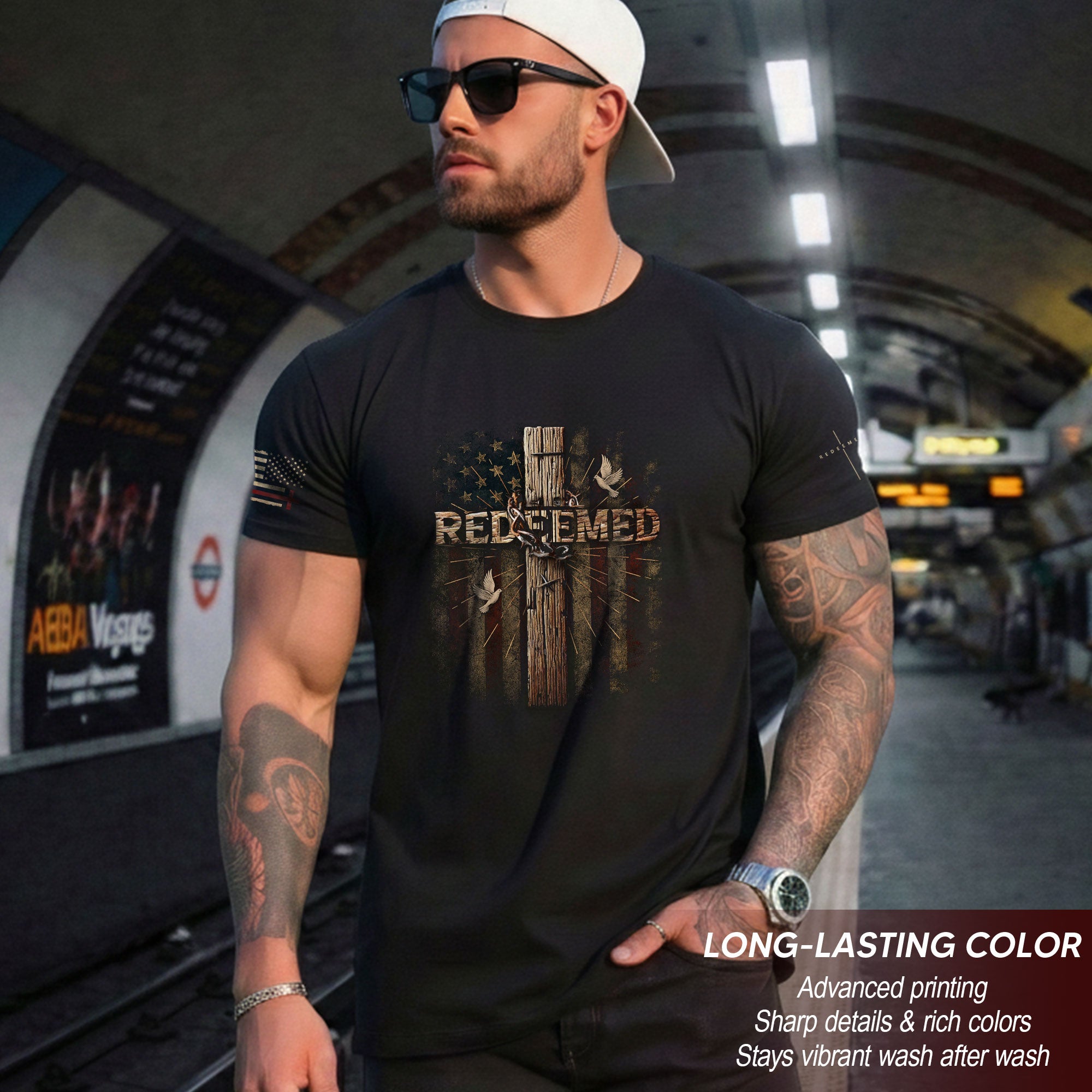 Redeemed & Set Free – Christian Freedom Tee