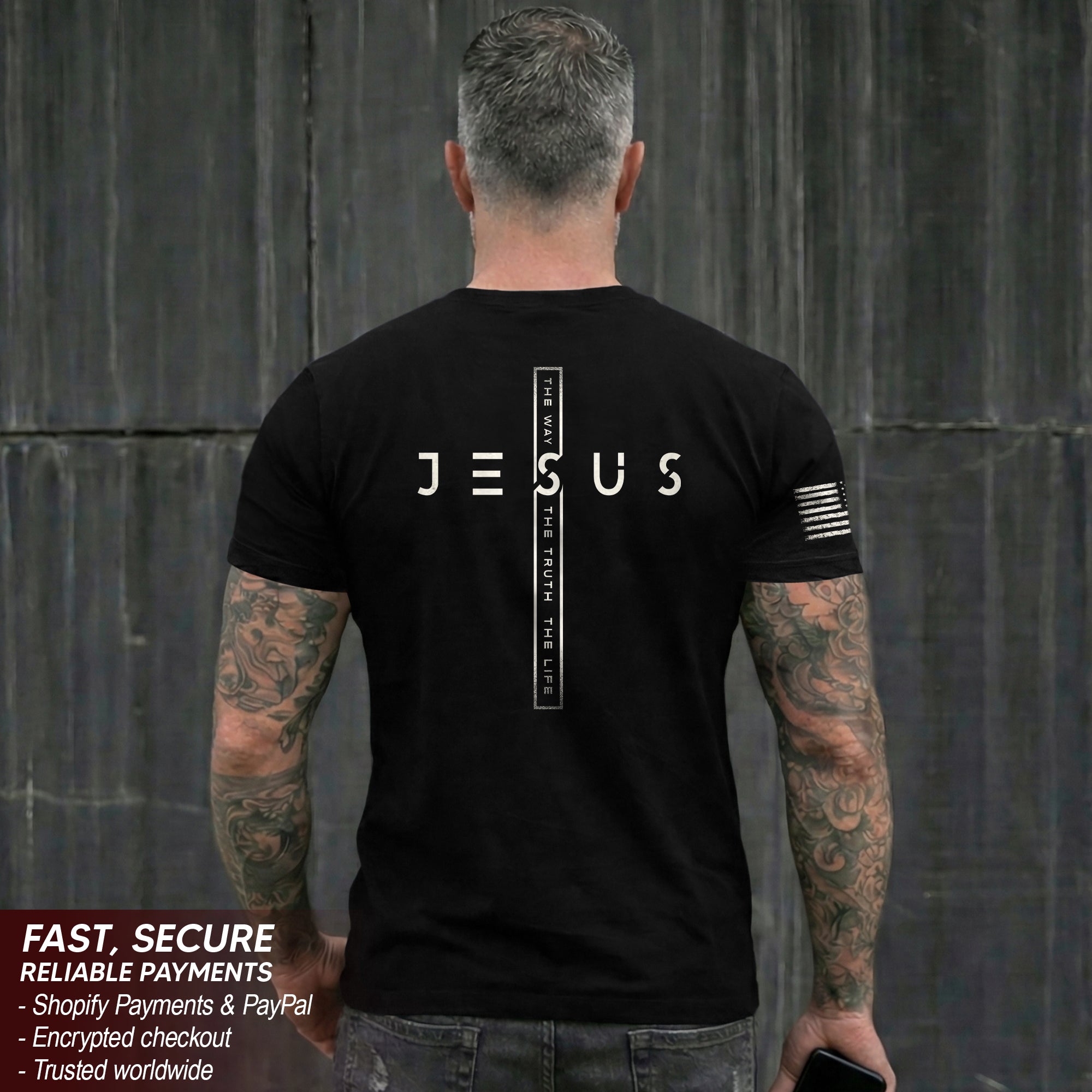 Jesus Cross The Way The Truth The Life Christian Faith T-Shirt