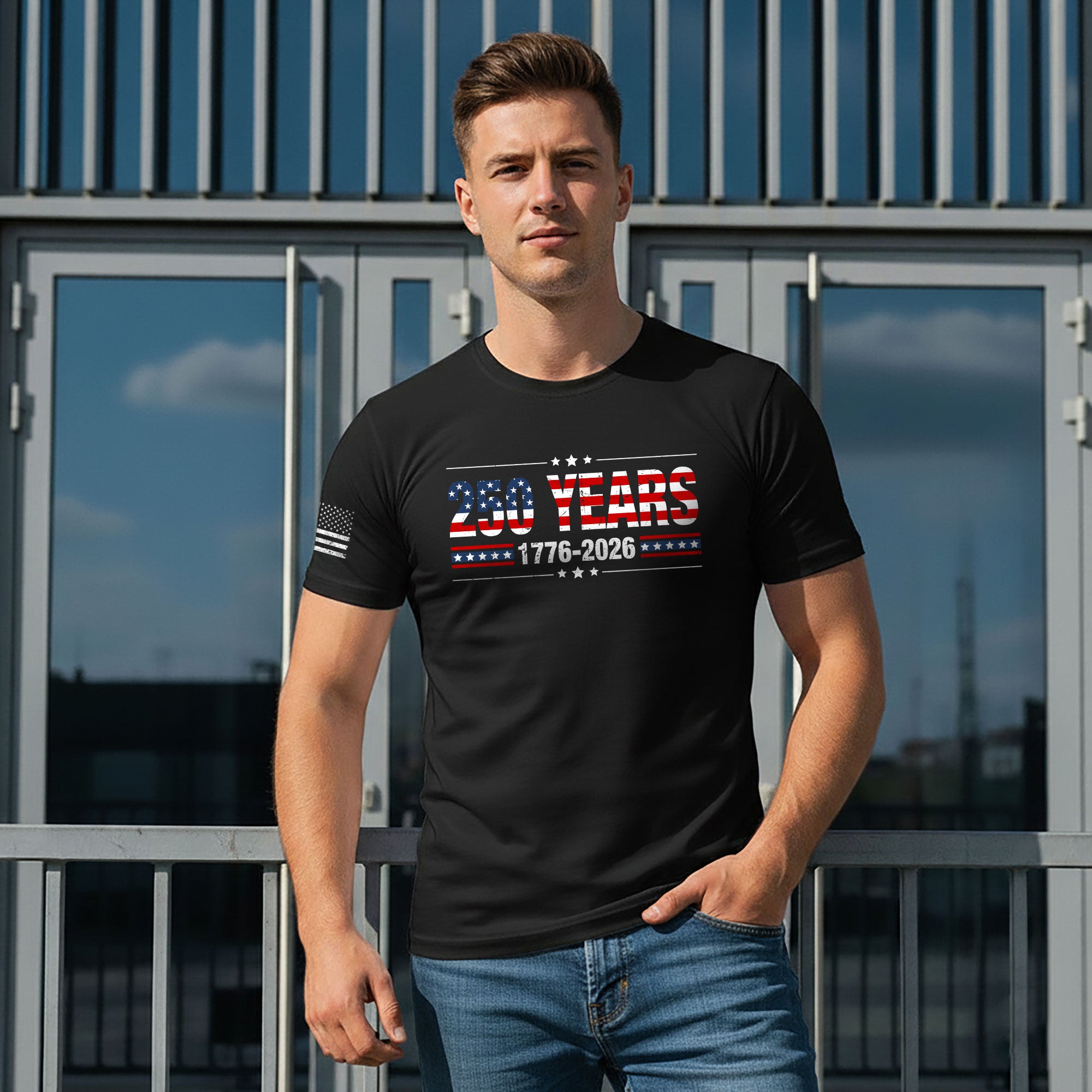250 Years USA Independence Shirt – Classic Stars & Stripes 1776–2026 Tee